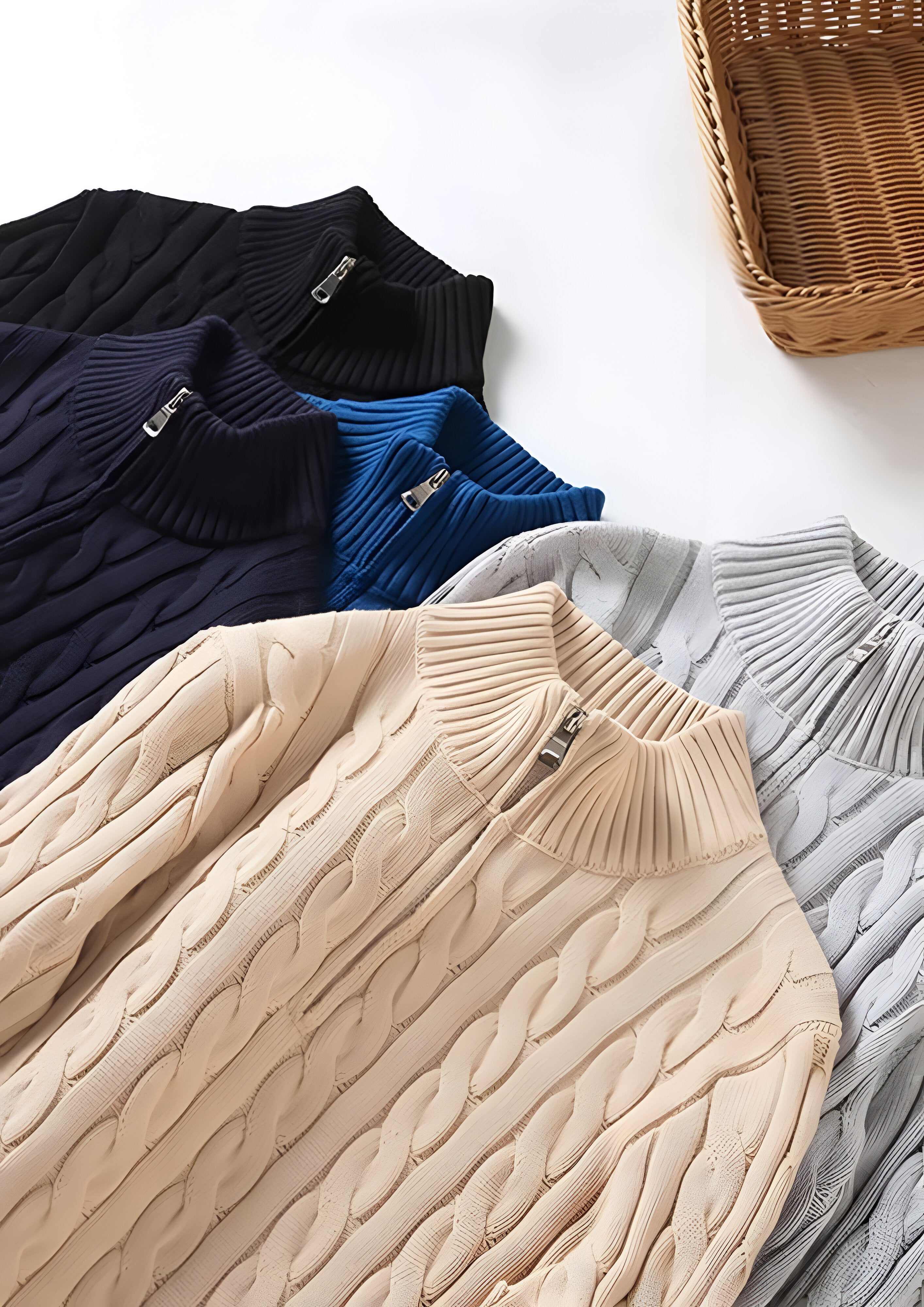 Half Zip Rib-Knit Jumper | Men's Long Sleeve