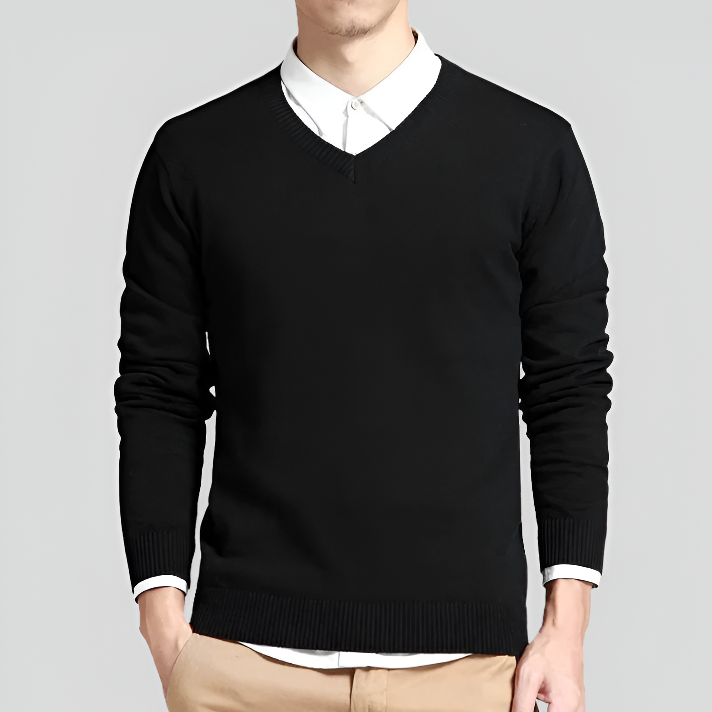 V-Neck Jumper | Men's Winter Knitwear