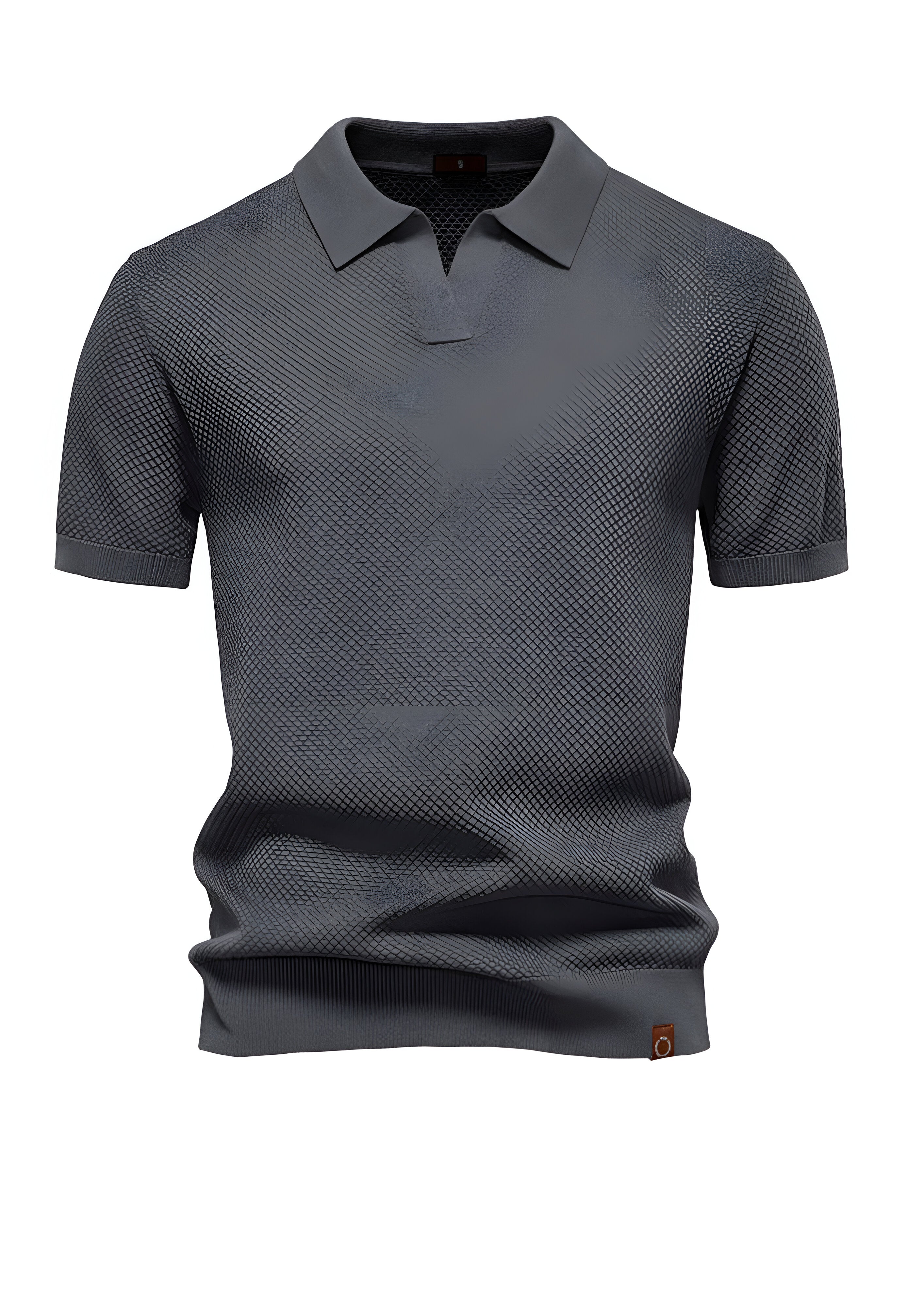 Textured Polo Shirt | Men's Collared Top