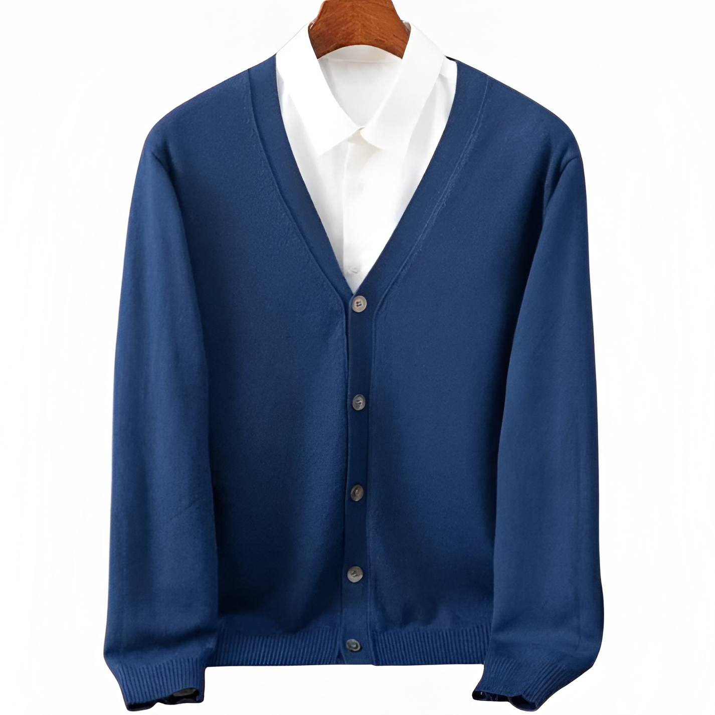V-neck Cardigan | Men’s Winter Button-Front