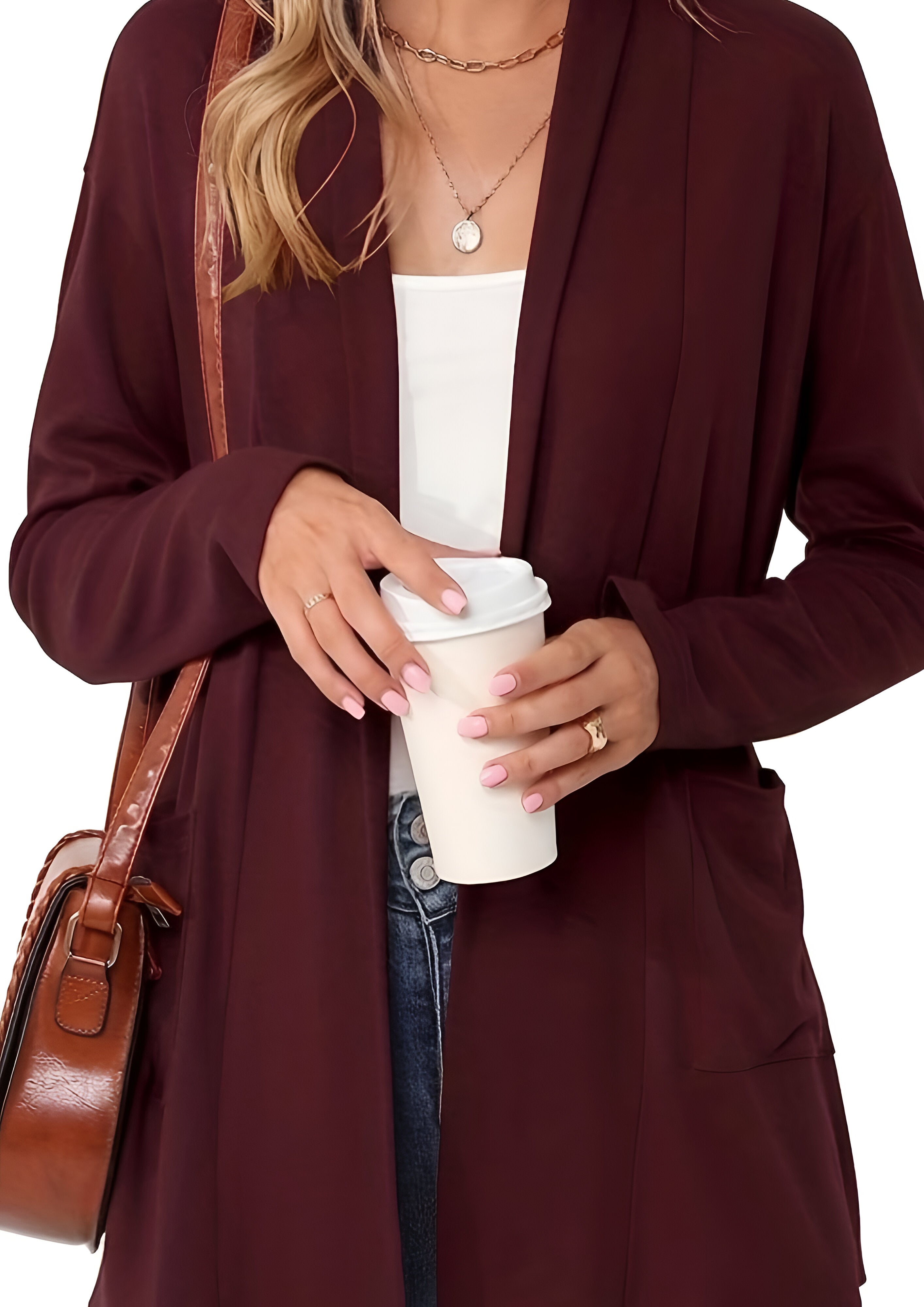 Chunky knitted Cardigan | Womens Open Front