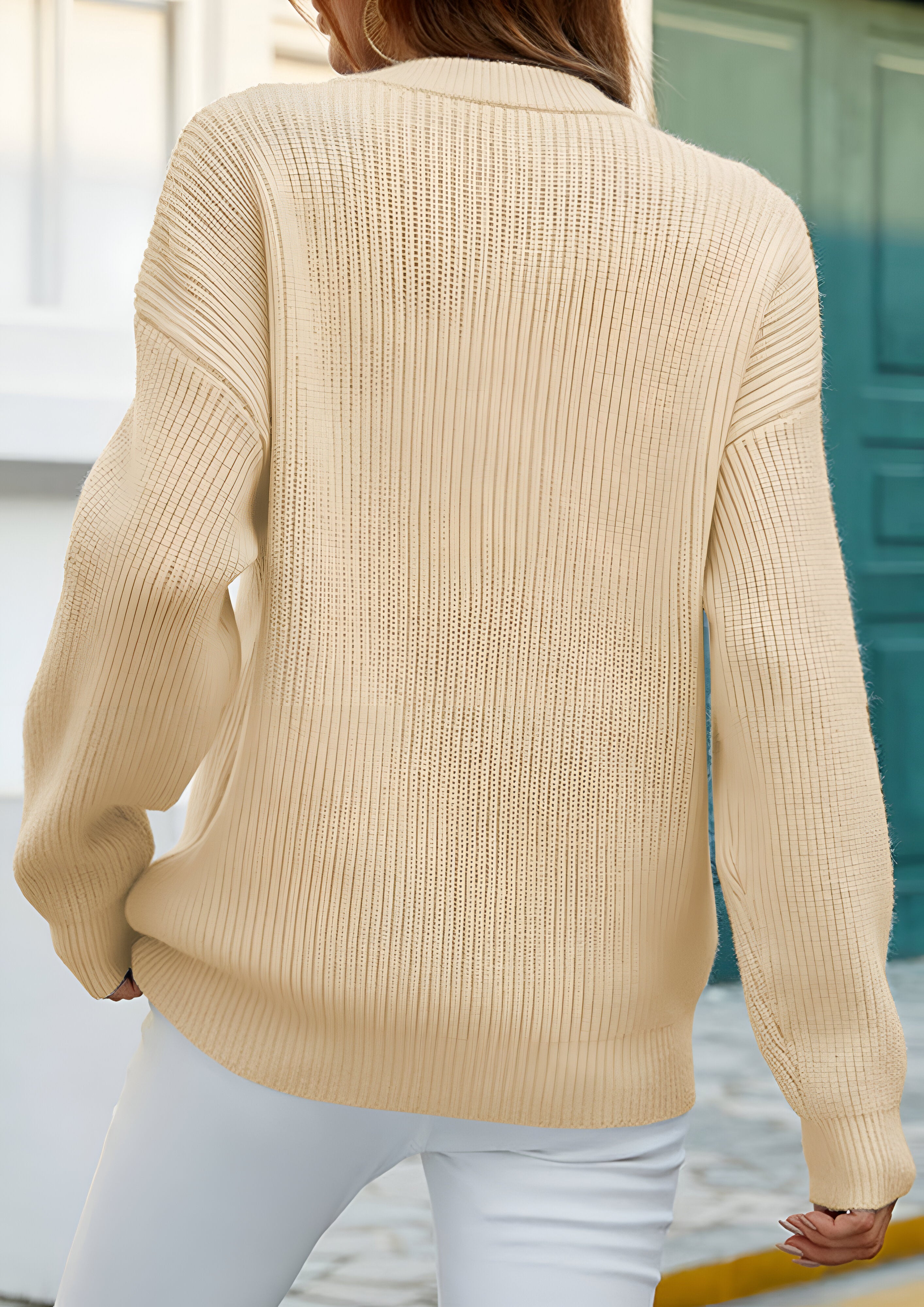 Round Neck Loose Jumper | Women's Long Sleeve