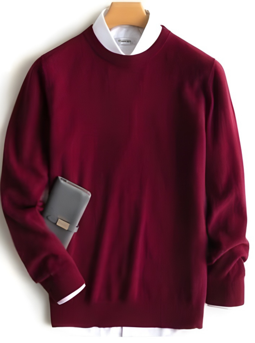 V-Neck Jumper | Men Plain Minimal Knit