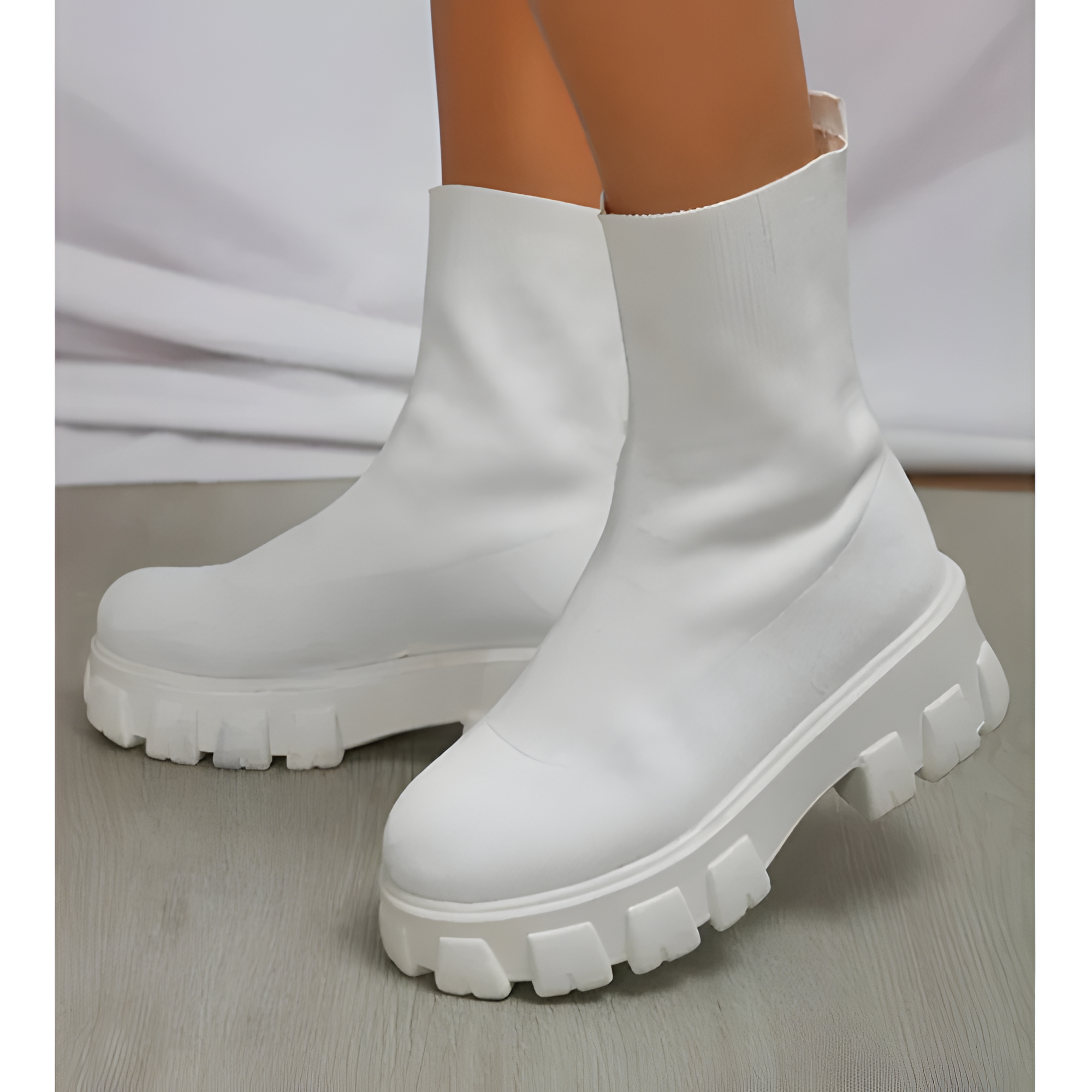 Chunky Ankle Boots | Women’s Pull-On Platform Style