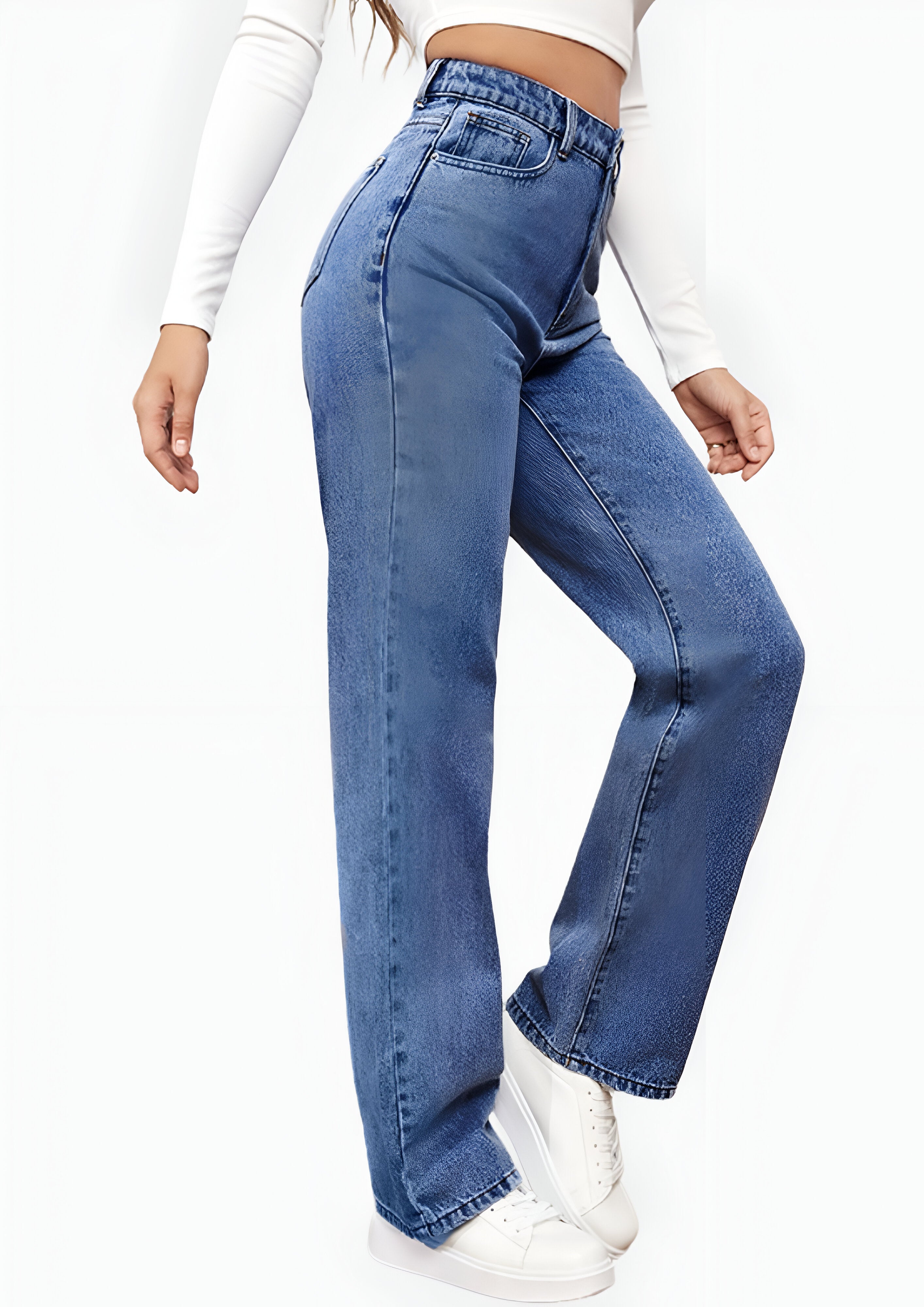 Women's Straight Leg Jeans | High waisted