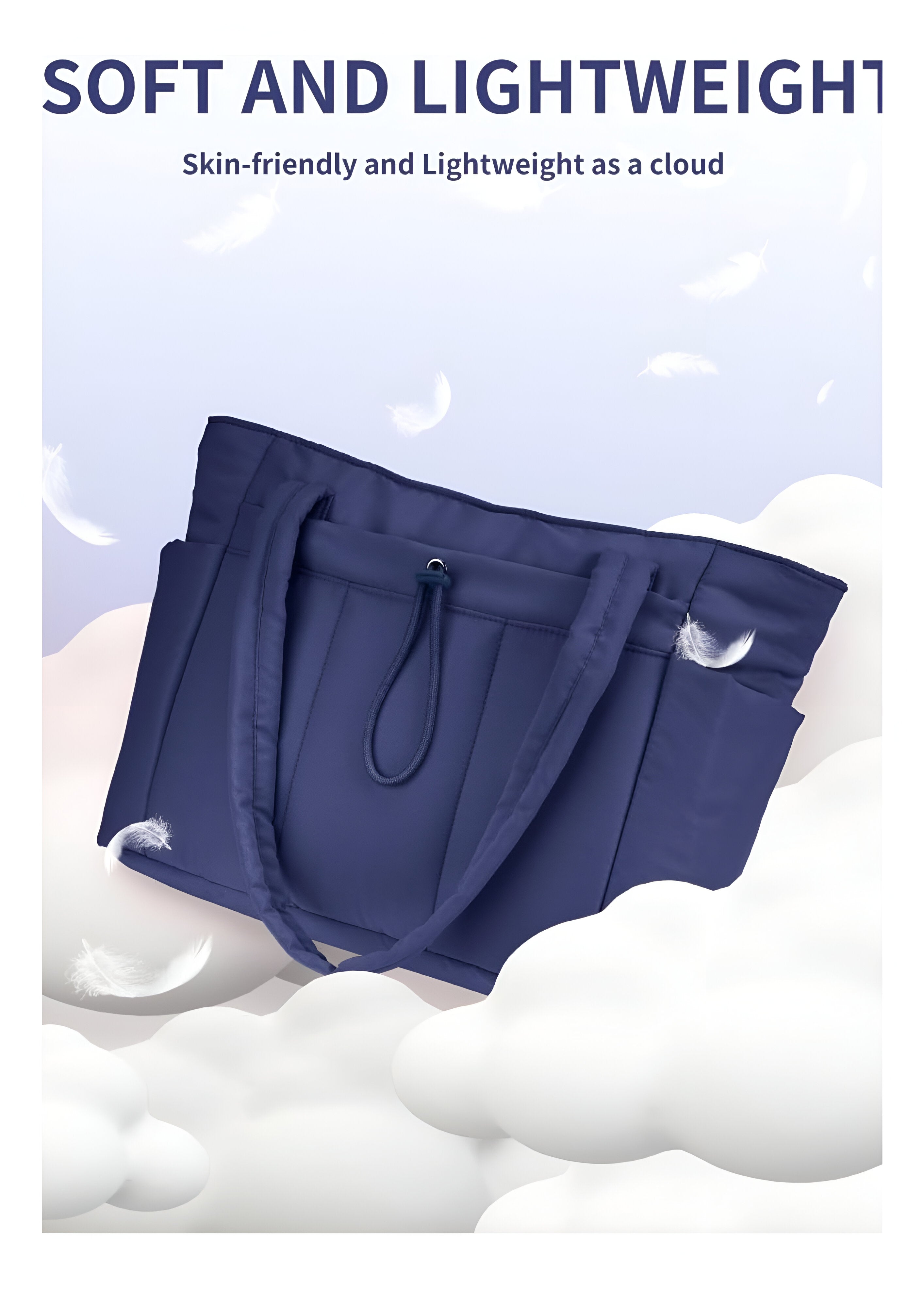 Women's Quilted Puffer Tote Bag | Large