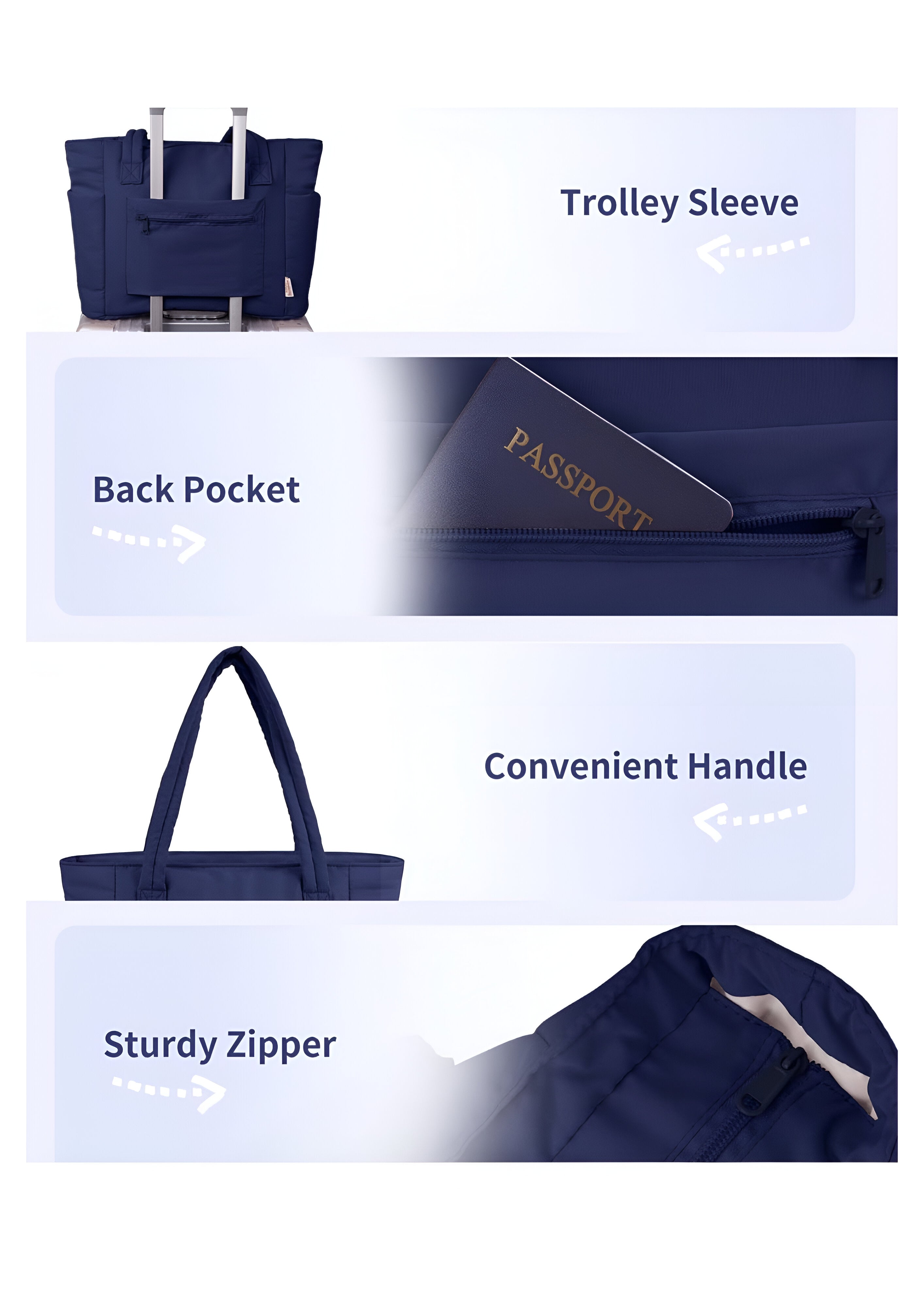 Women's Quilted Puffer Tote Bag | Large