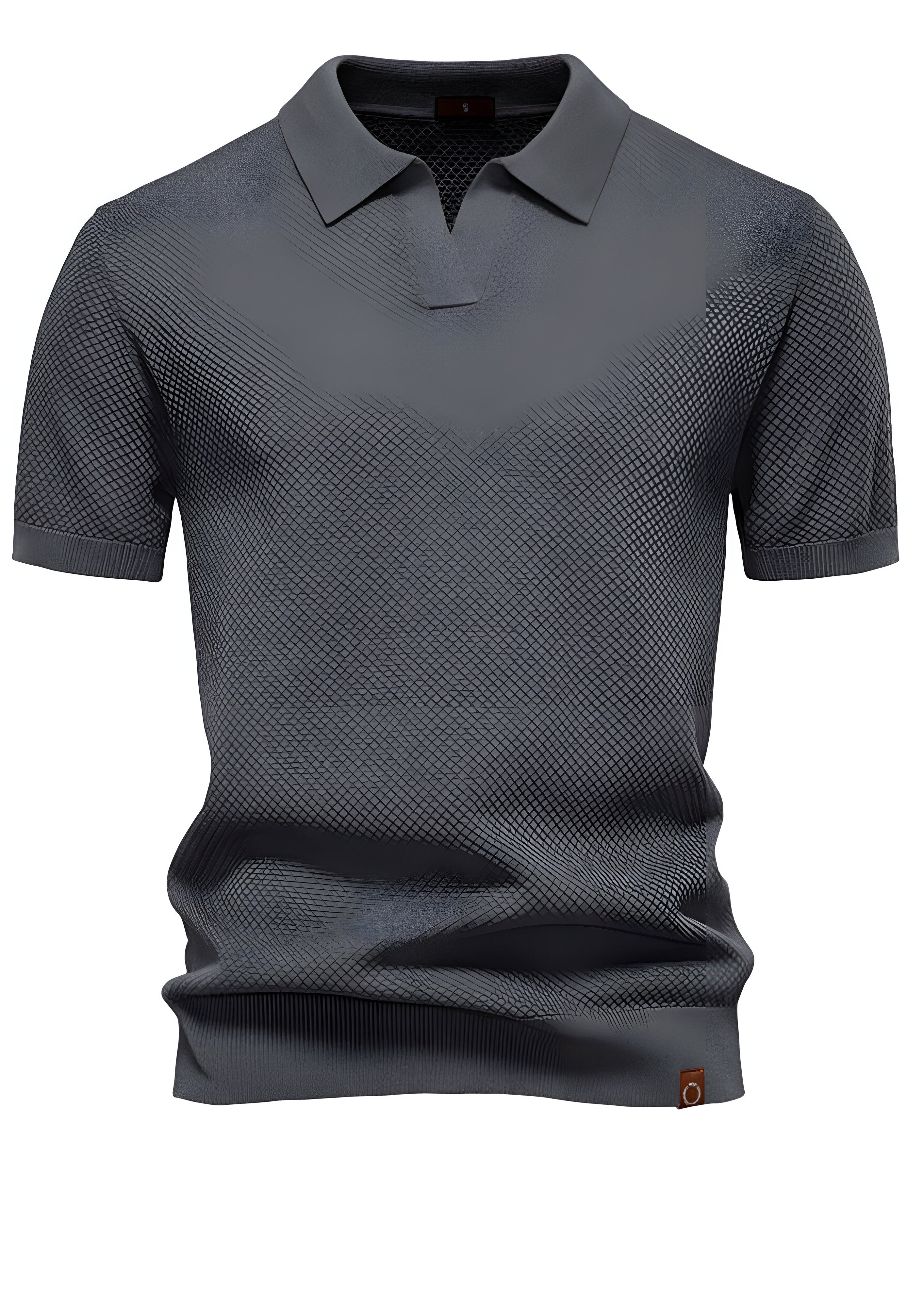 Textured Polo Shirt | Men's Collared Top