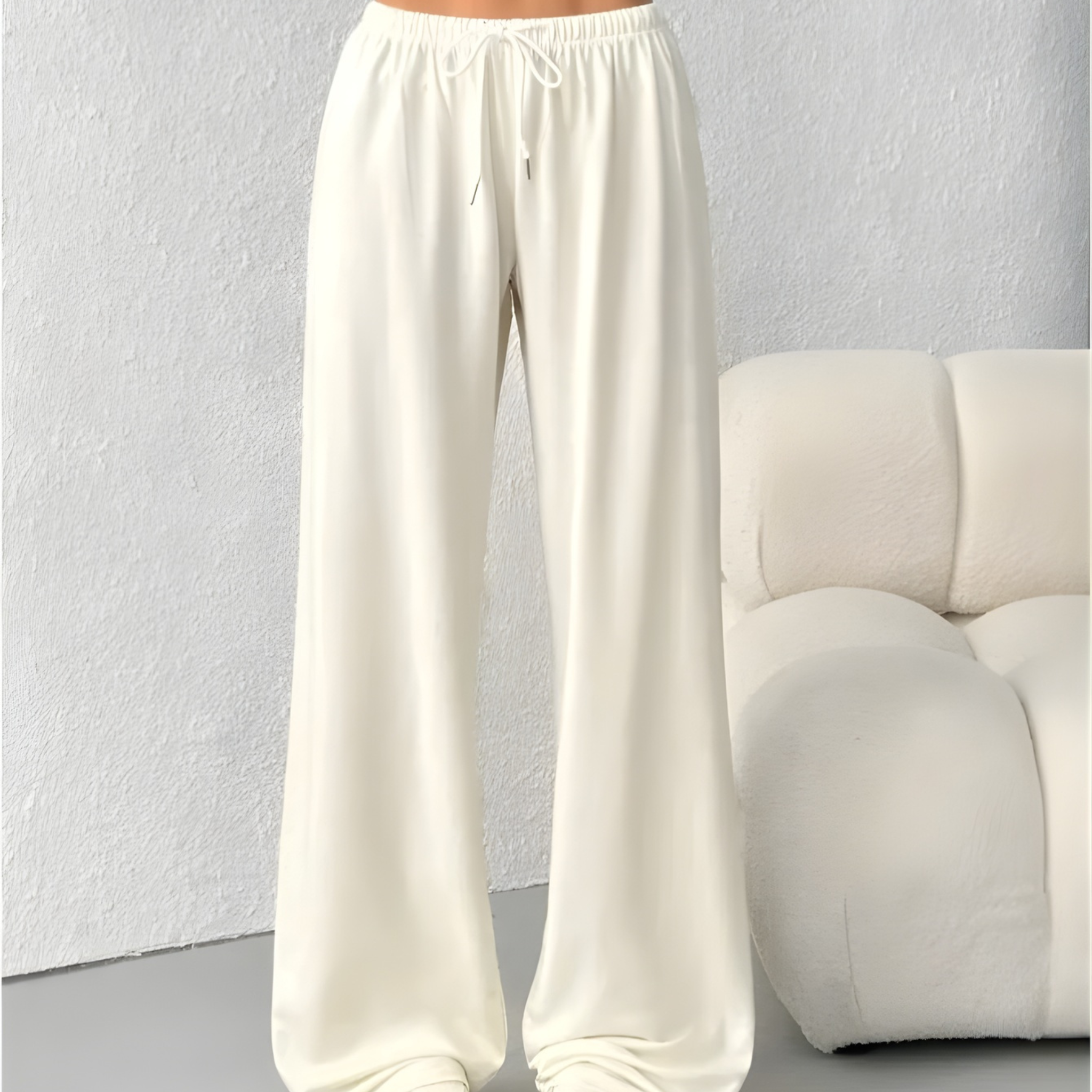 Women’s Summer Wide-Leg Trousers | Elasticated Waist