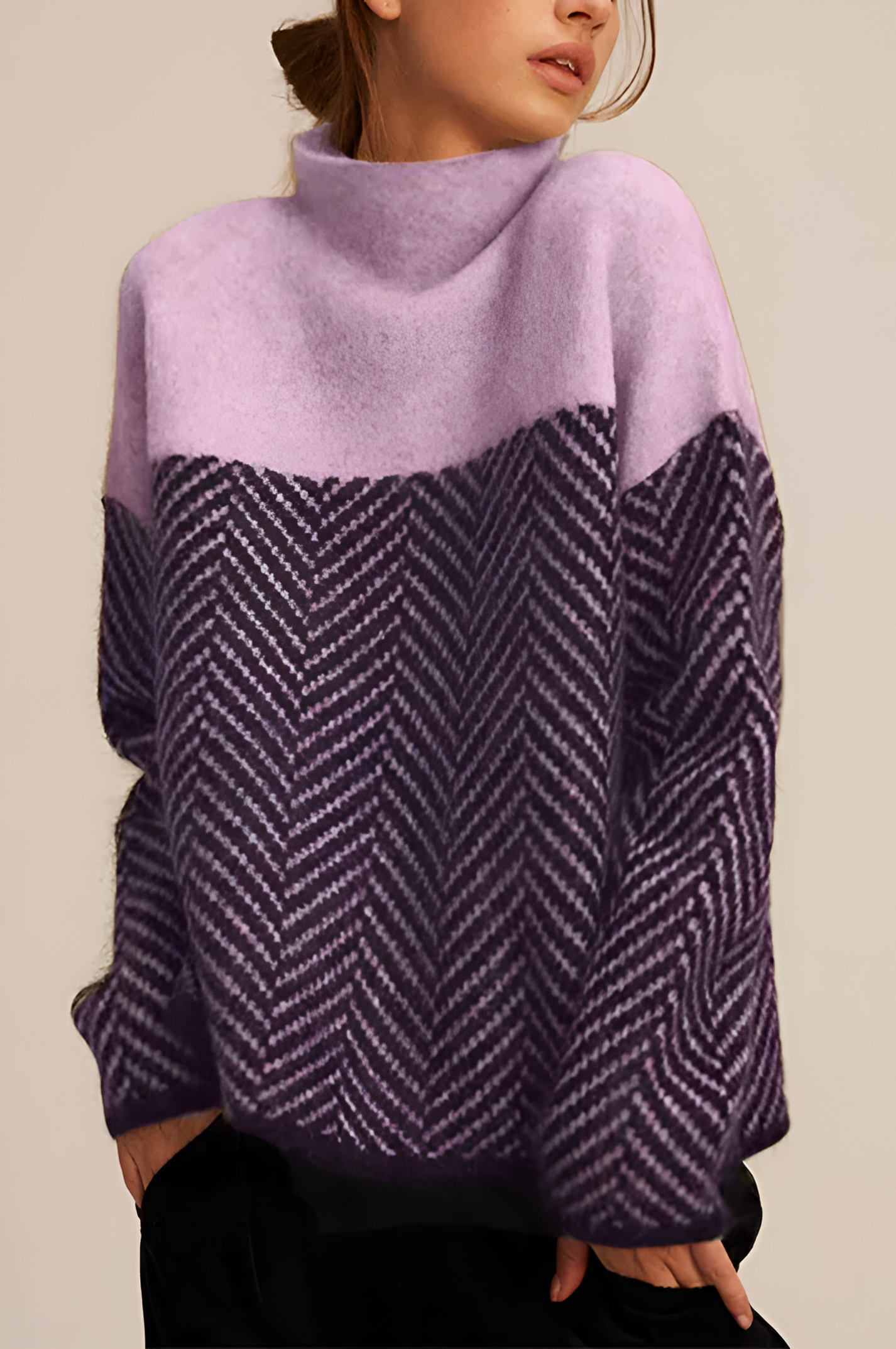 Chevron Knit Jumper | Women's Winter Cozy