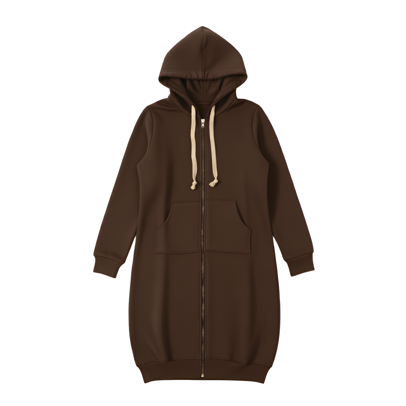 Hoodie Dress Jumper | Women's Winter Zip Up