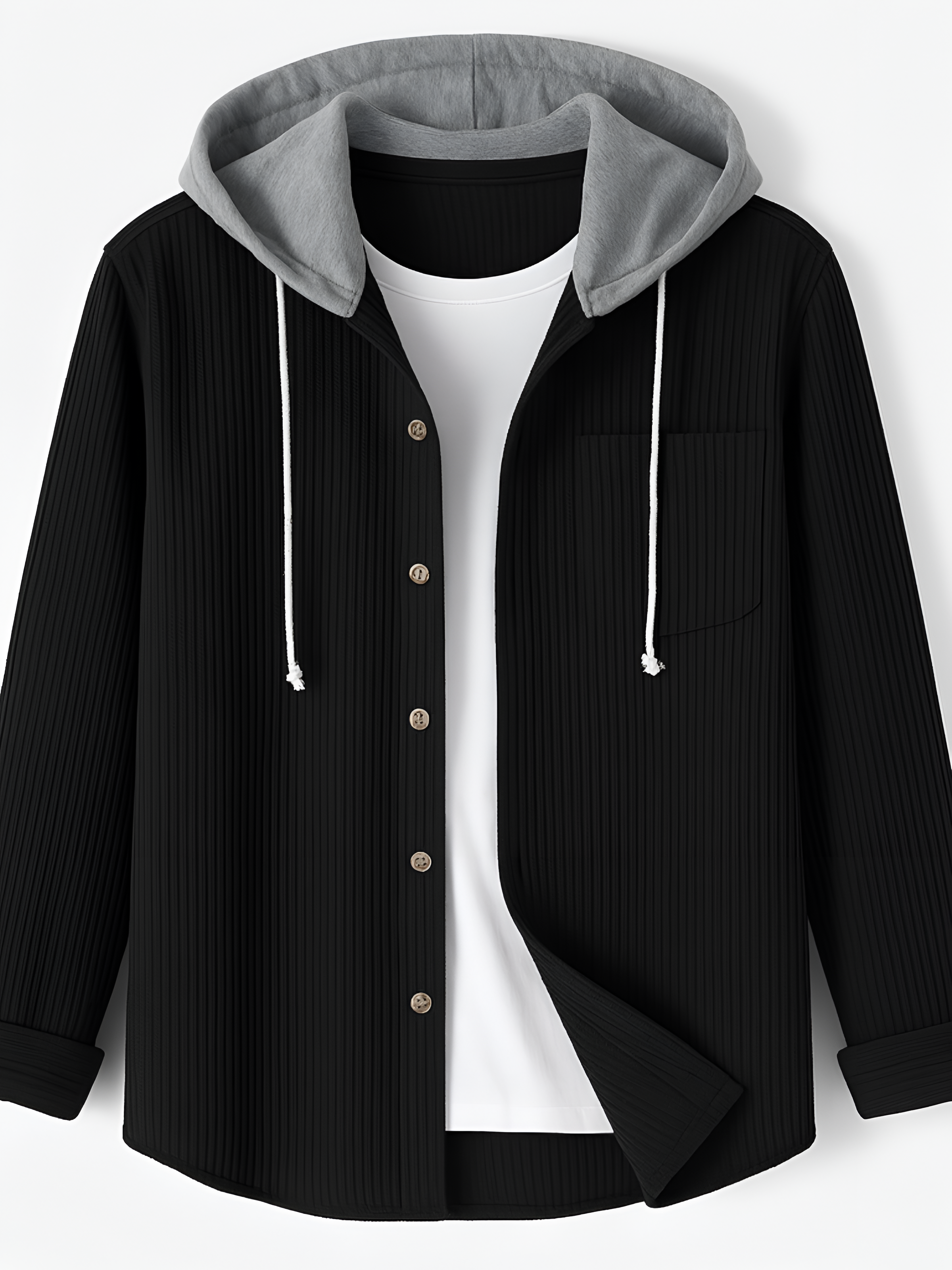 Corduroy Hoodie | Men's Winter Relaxed