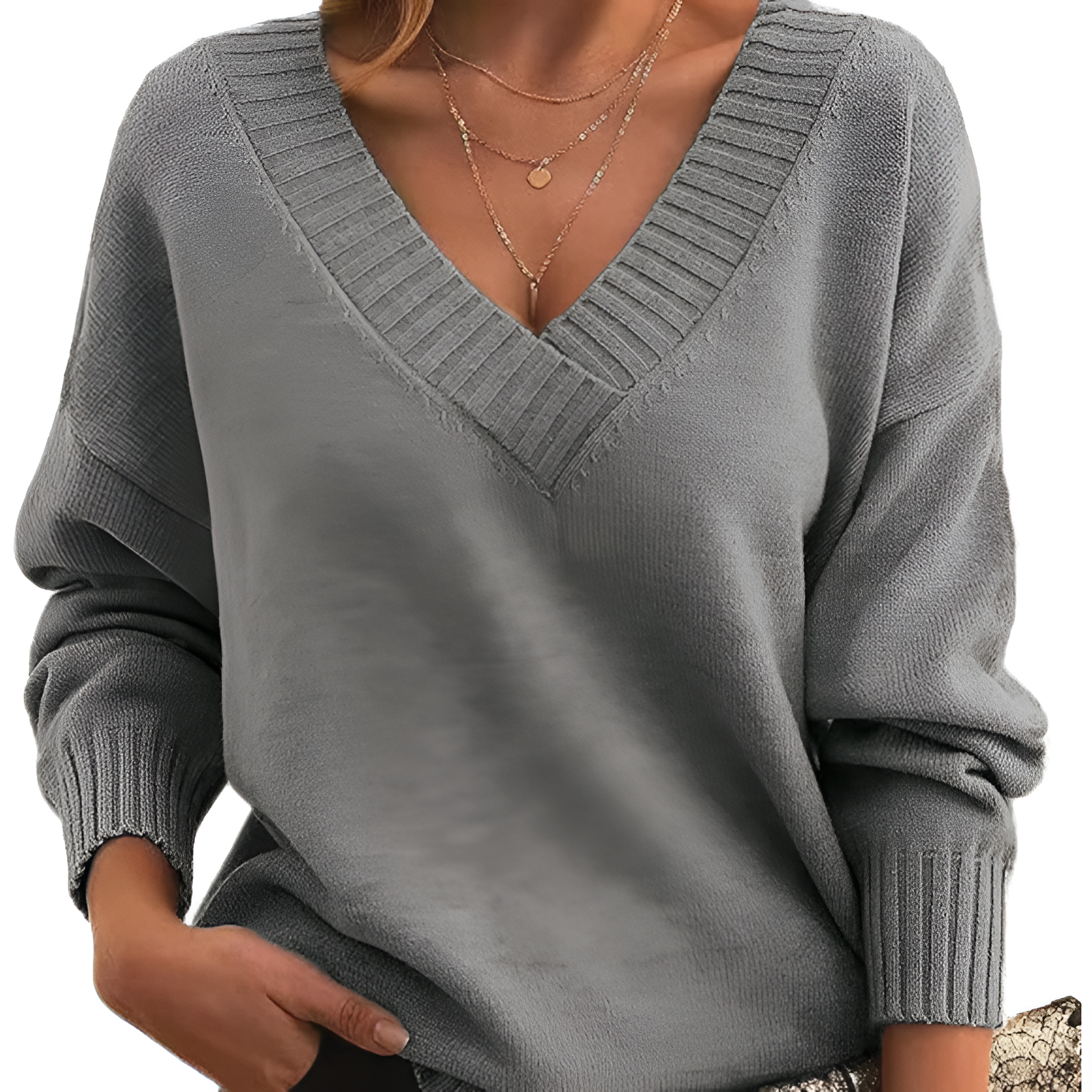 V-Neck Jumper | Women's Winter Relaxed