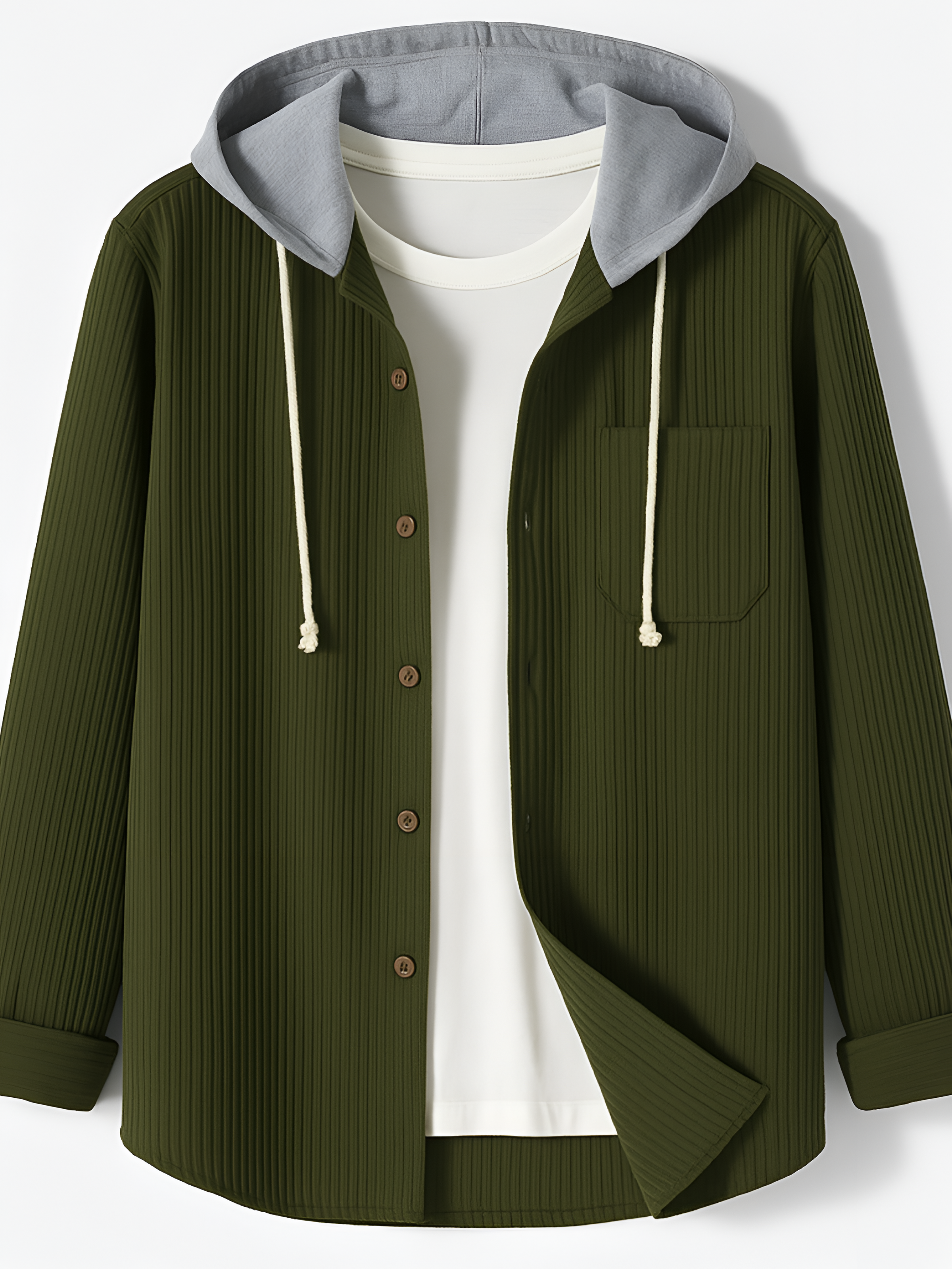 Corduroy Hoodie | Men's Winter Relaxed
