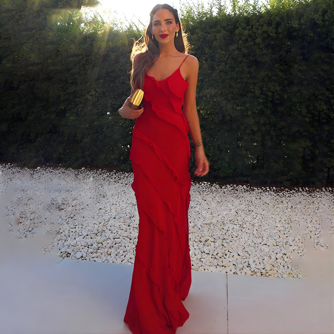 Women’s Summer Ruffle Dress | Maxi