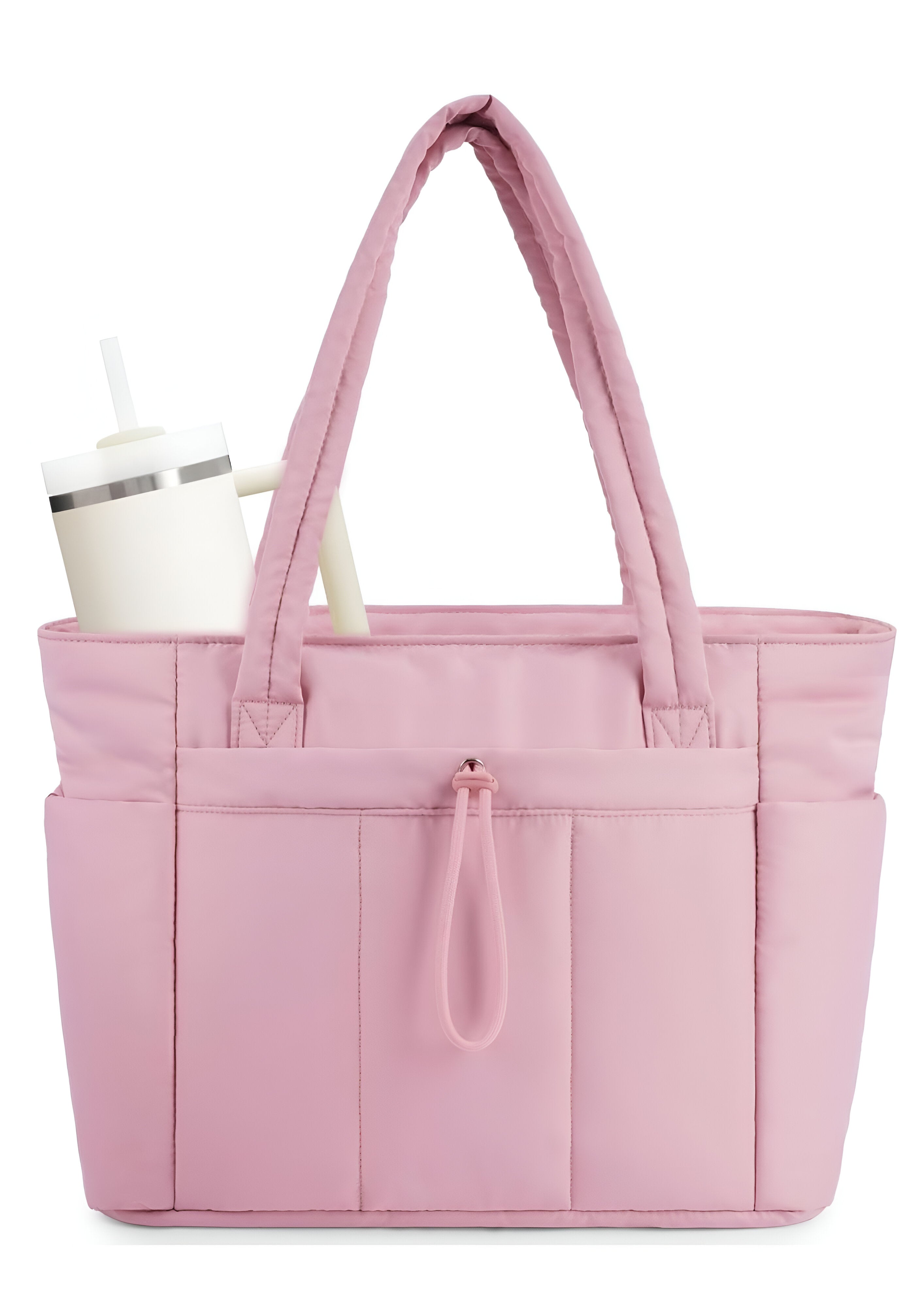 Women's Quilted Puffer Tote Bag | Large