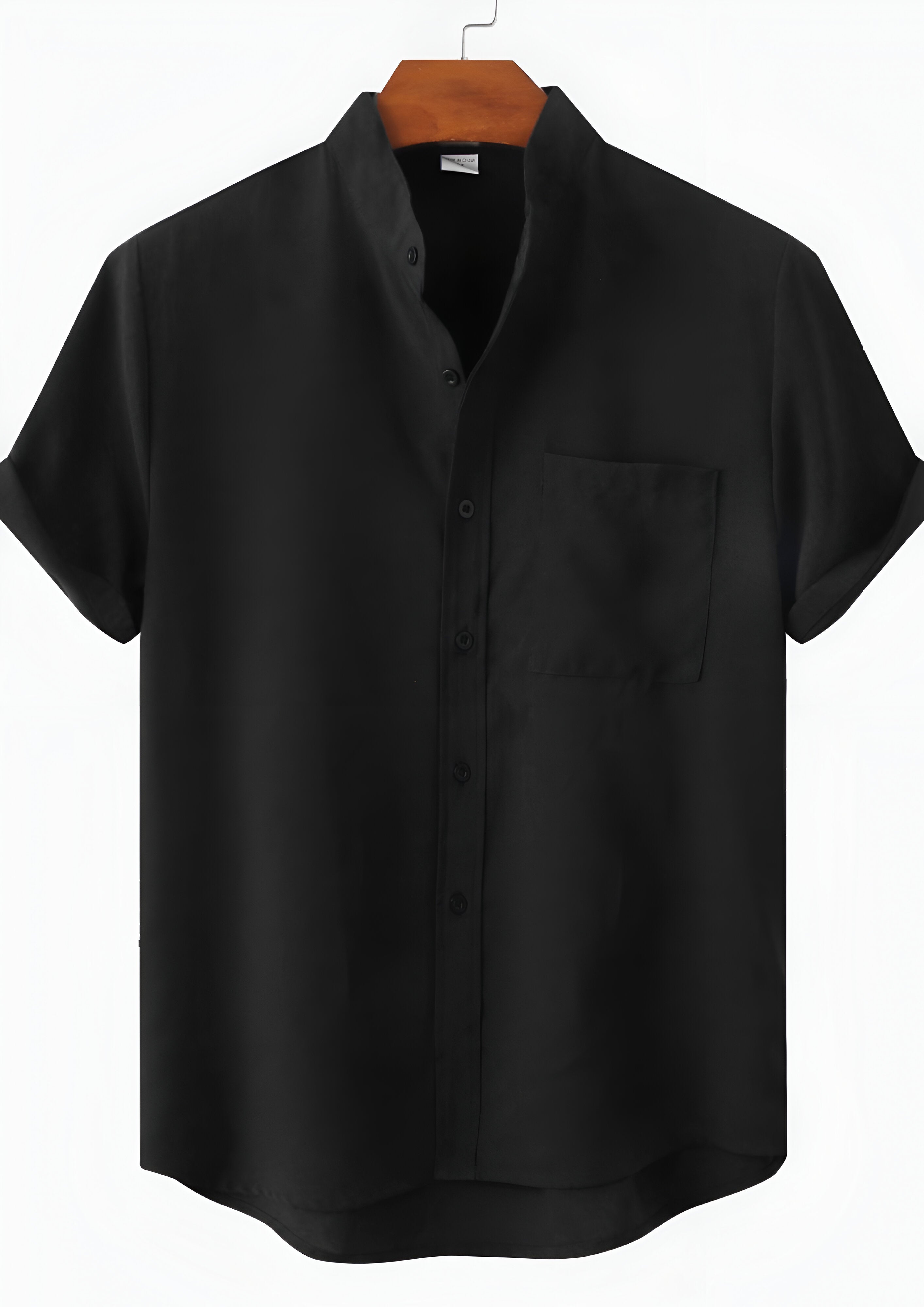 Stand Collar Shirt | Men's Button Up