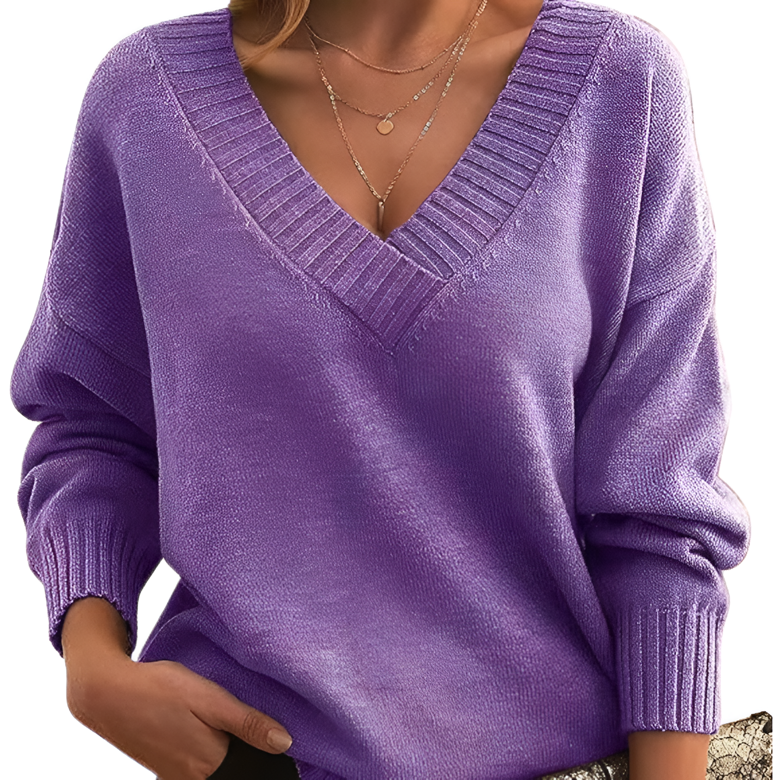 V-Neck Jumper | Women's Winter Relaxed