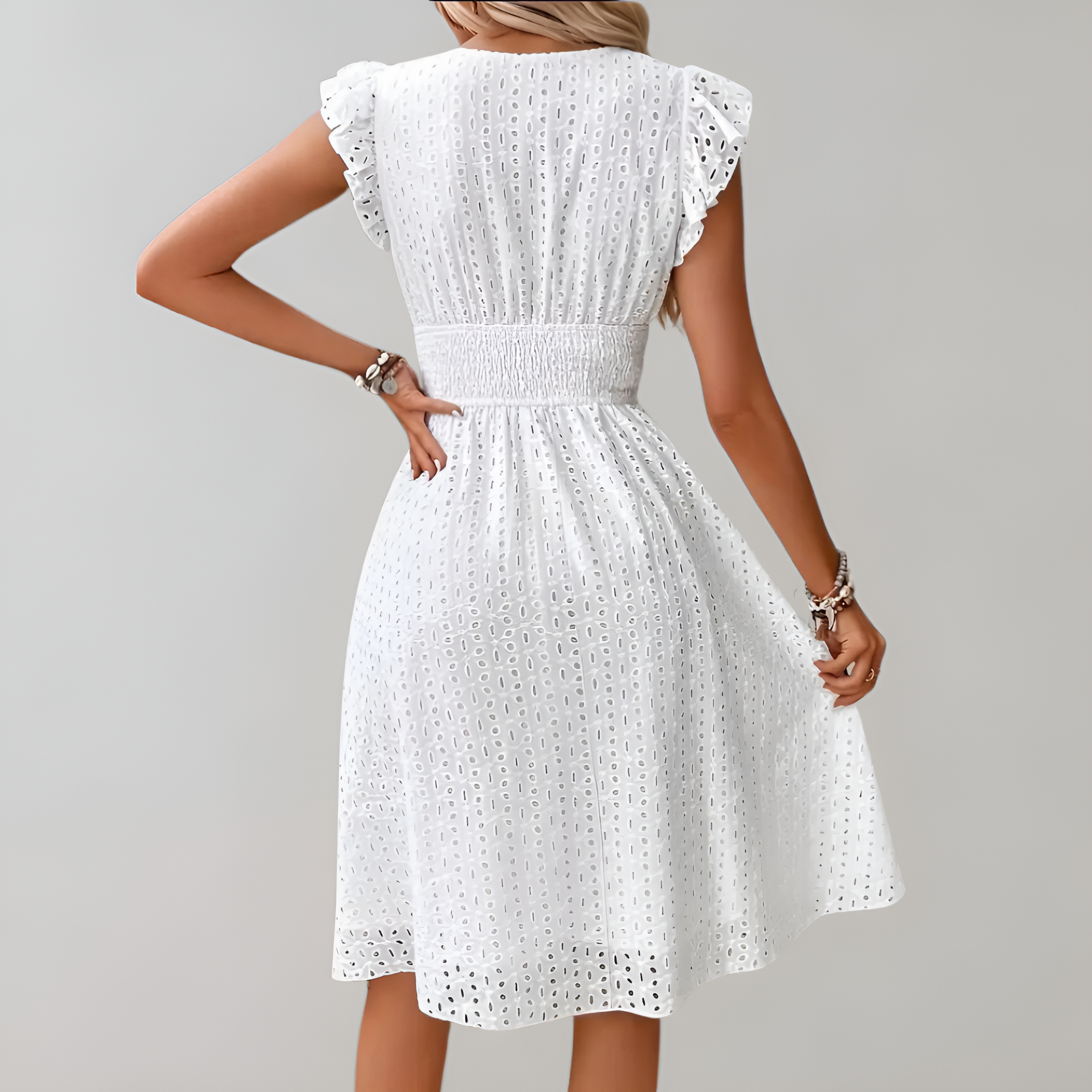 Women's White Dress | Midi