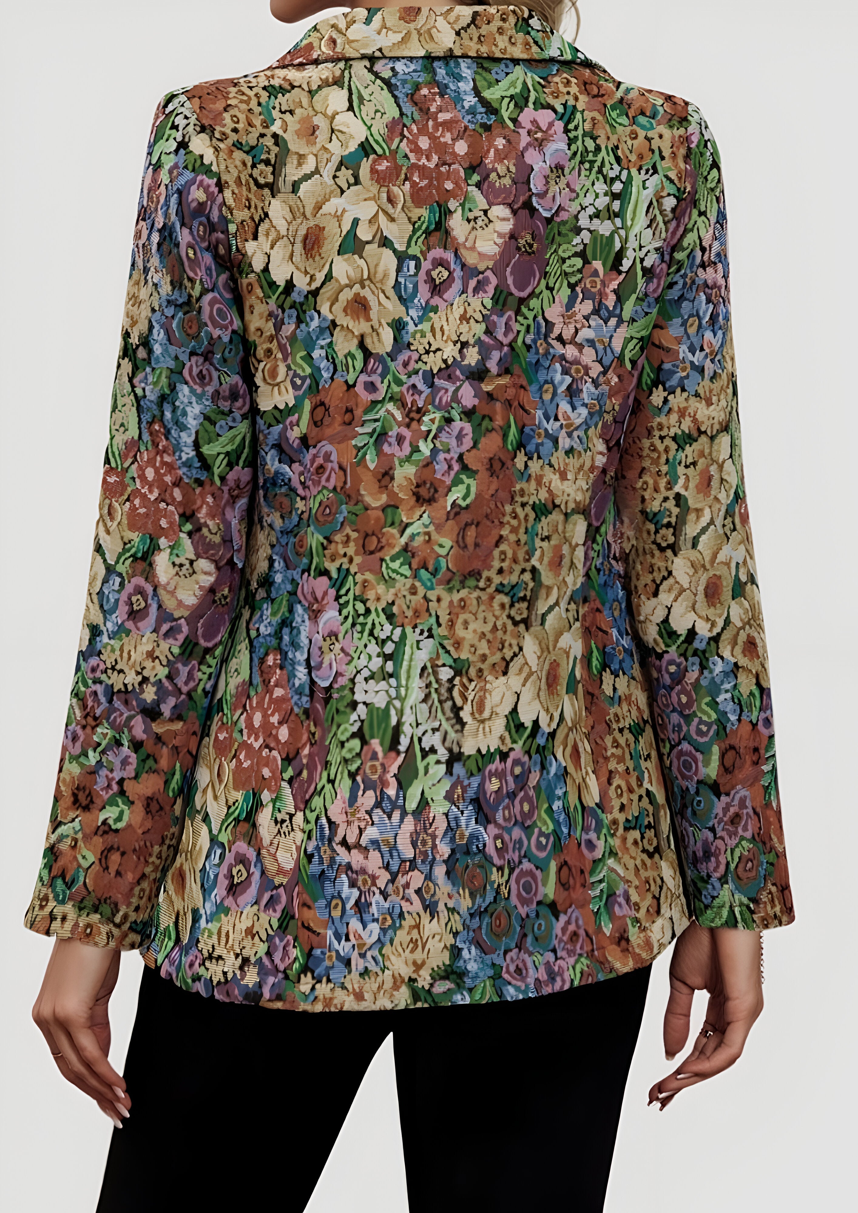Vintage Floral Blazer | Women's Tapestry Jacket