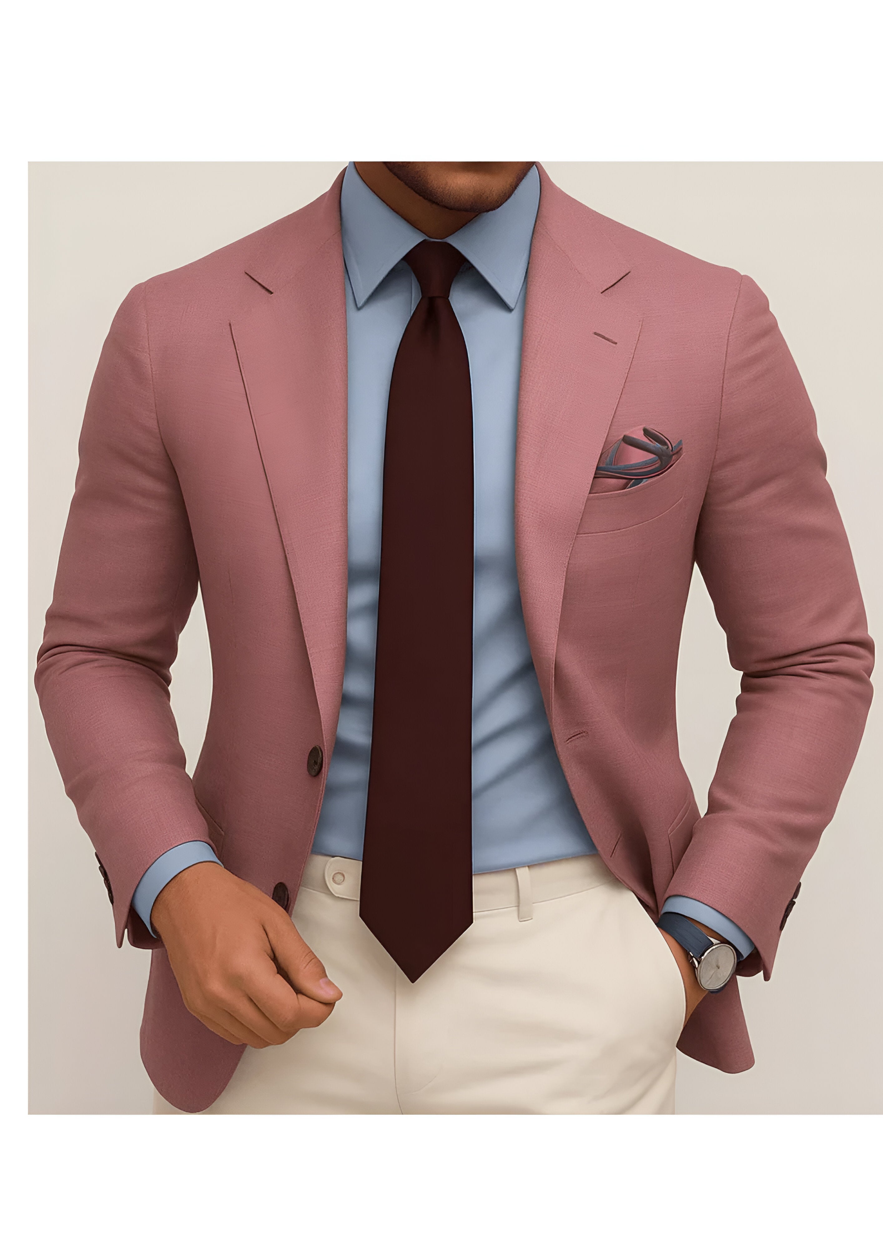 Men’s Tailored Blazer | Formal Suit Jacket