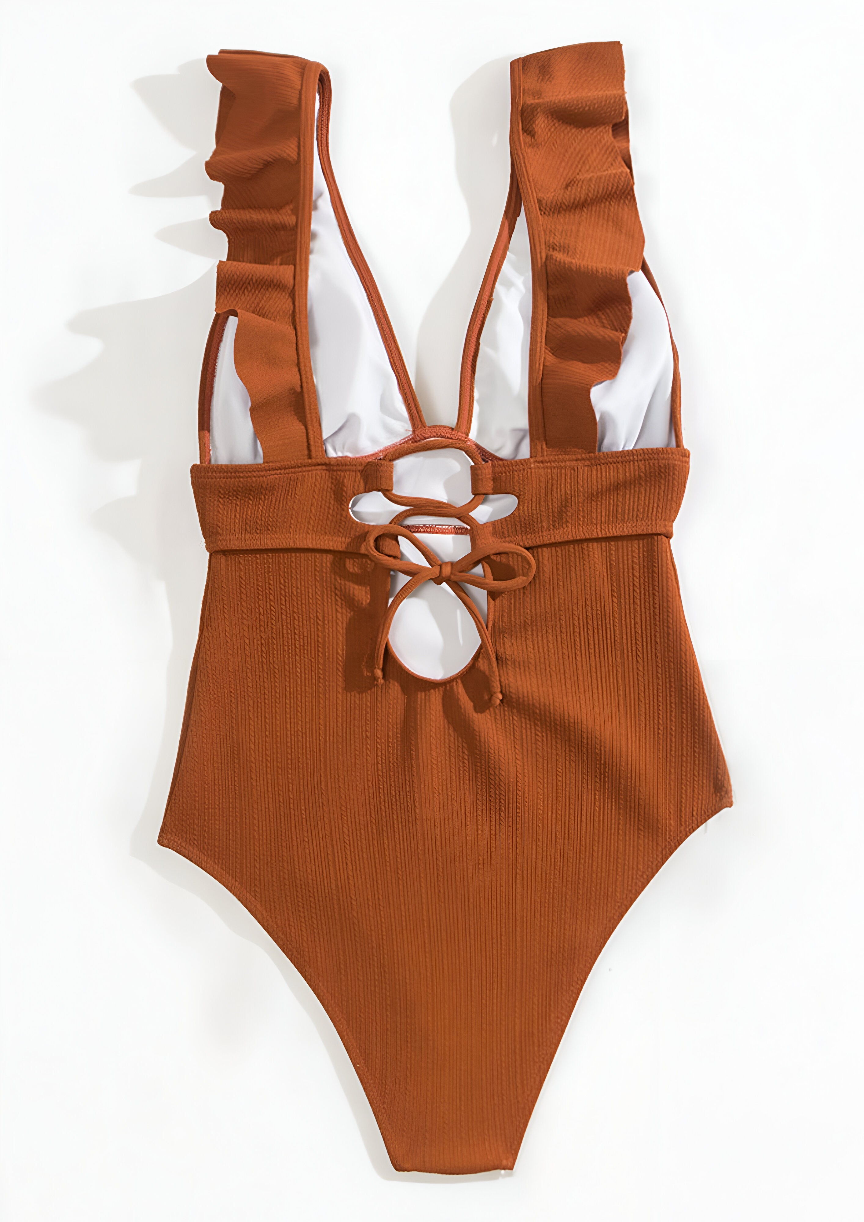 Women's Deep V-Neck One Piece Swimwear