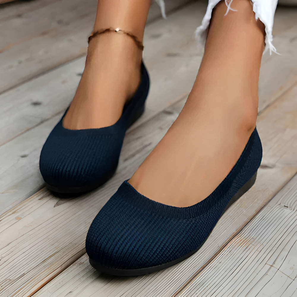 Women's Summer Slip On Pump Shoes | Knit