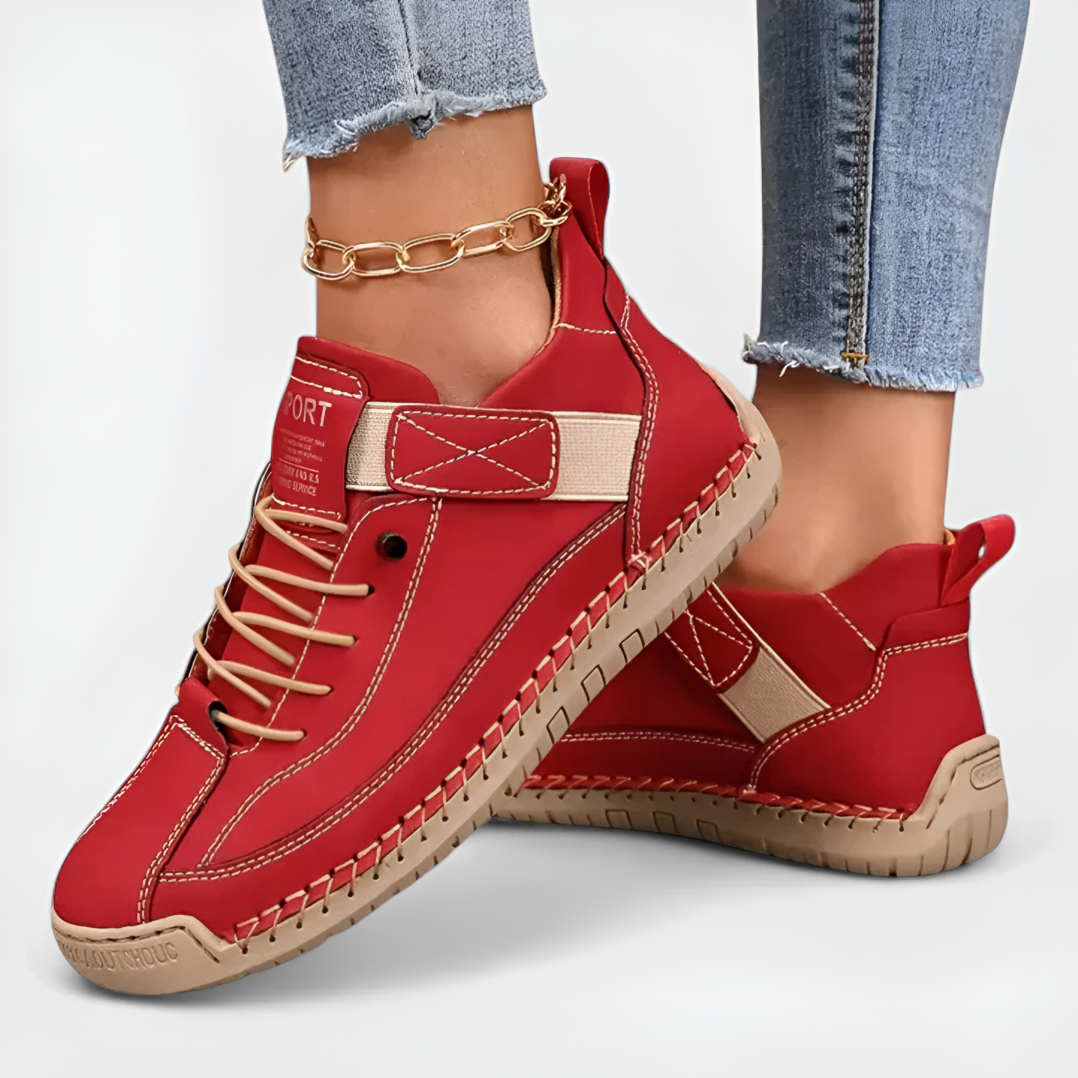 Stitched Sneakers | Women's Casual Cushioned