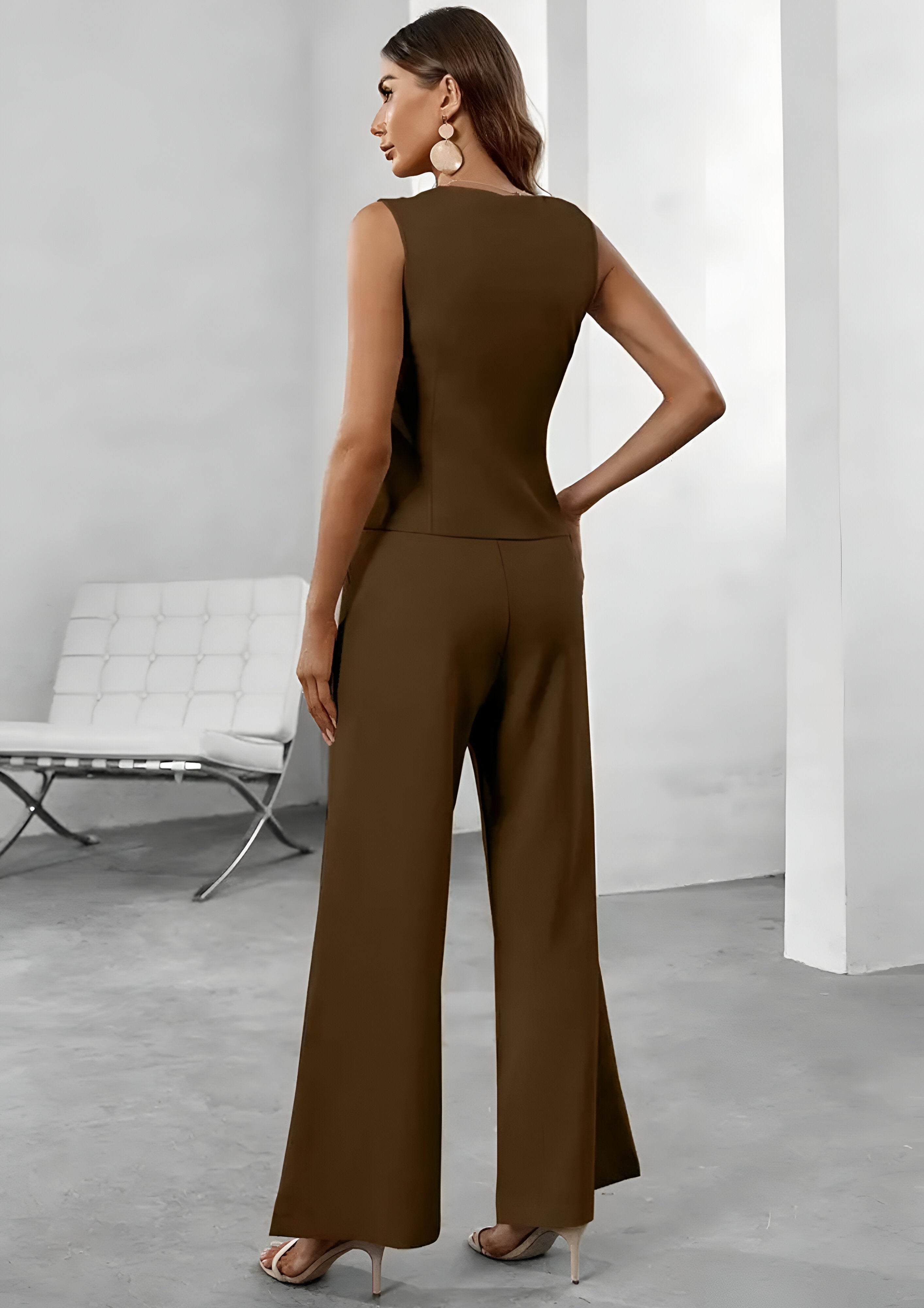 Asymmetric Blazer & Trouser | Women's Two Piece Set