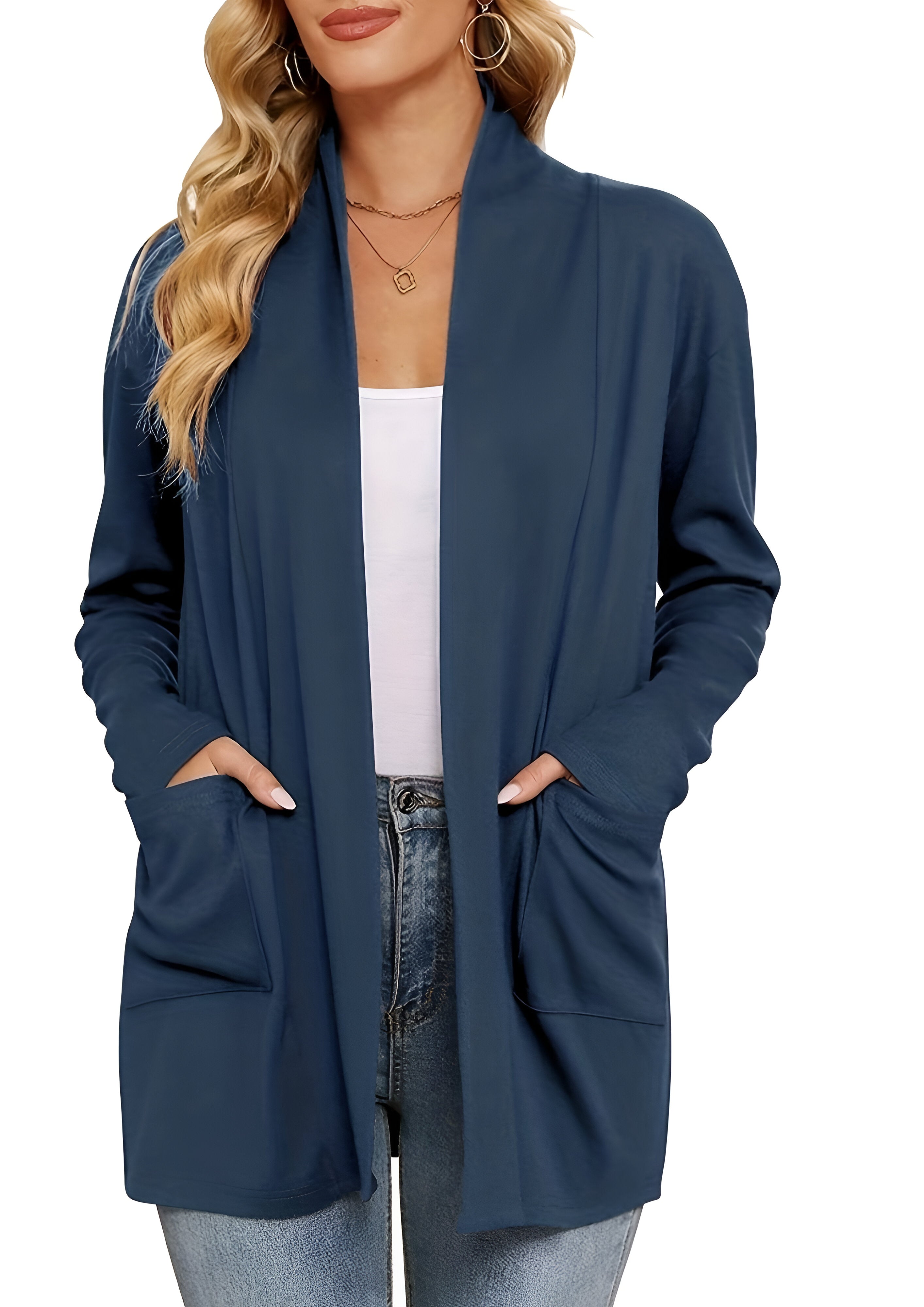 Chunky knitted Cardigan | Womens Open Front