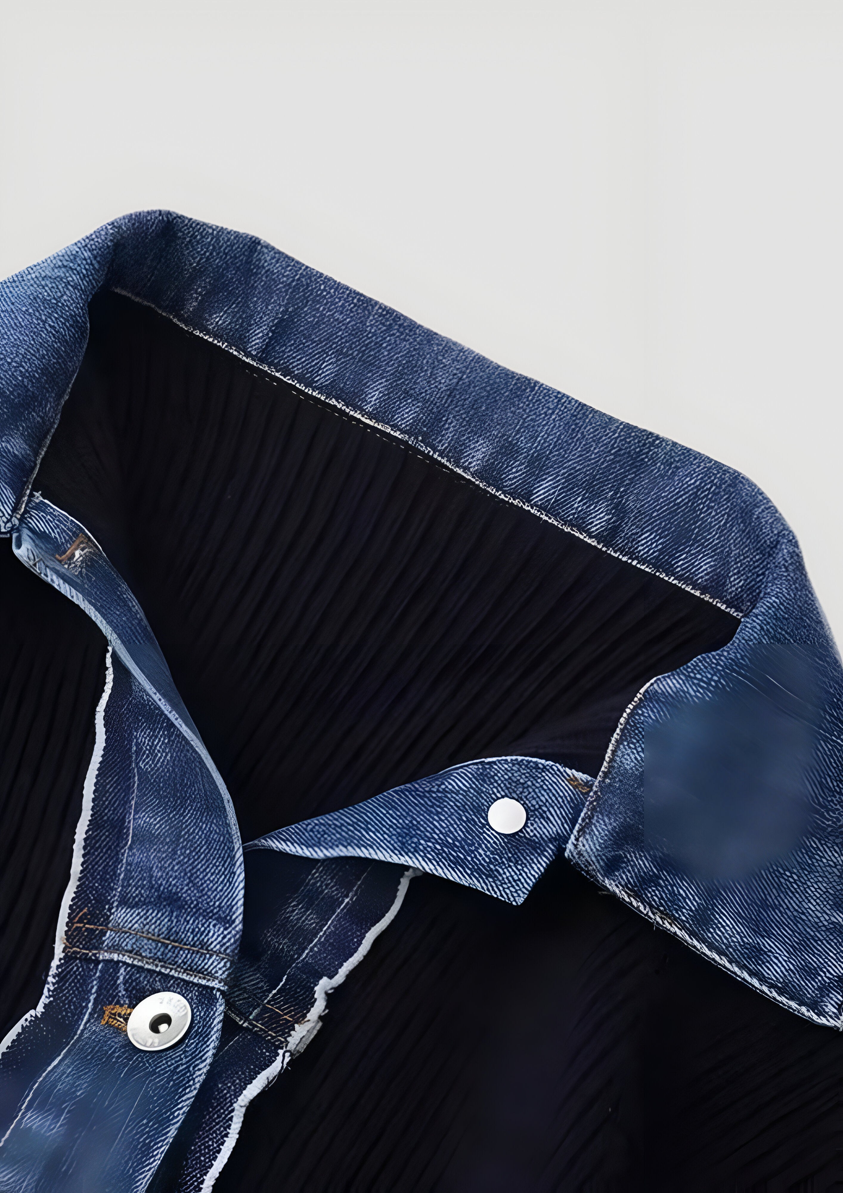 Navy Collared Cardigan | Women’s Denim Trim