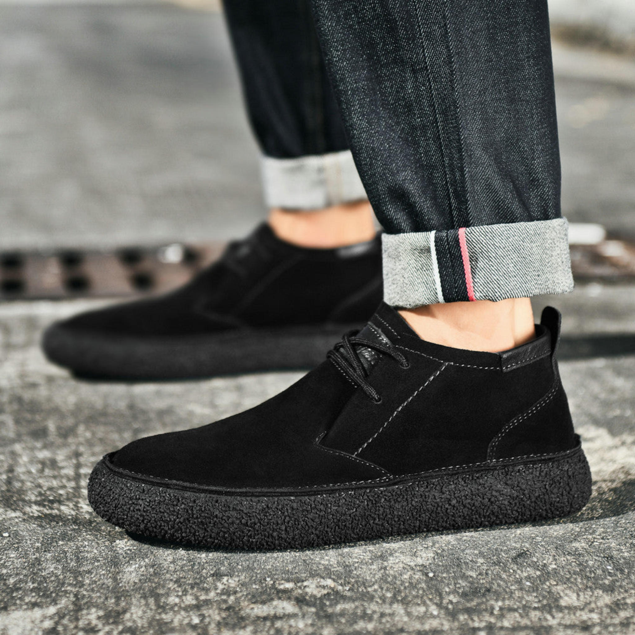 Women's Lace-Up Ankle Shoes | Minimal Textured Sole Casual Daily Footwear