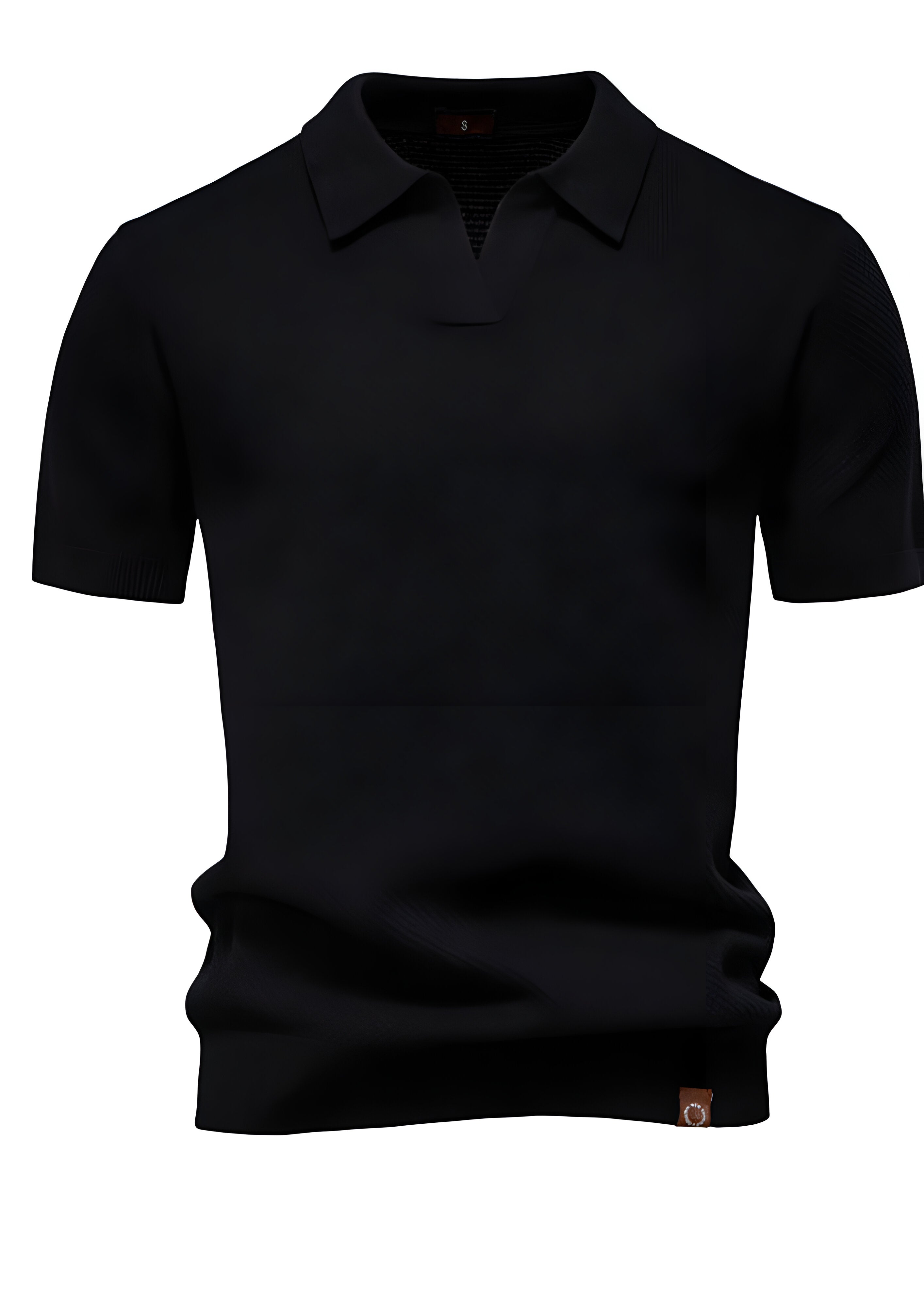 Textured Polo Shirt | Men's Collared Top