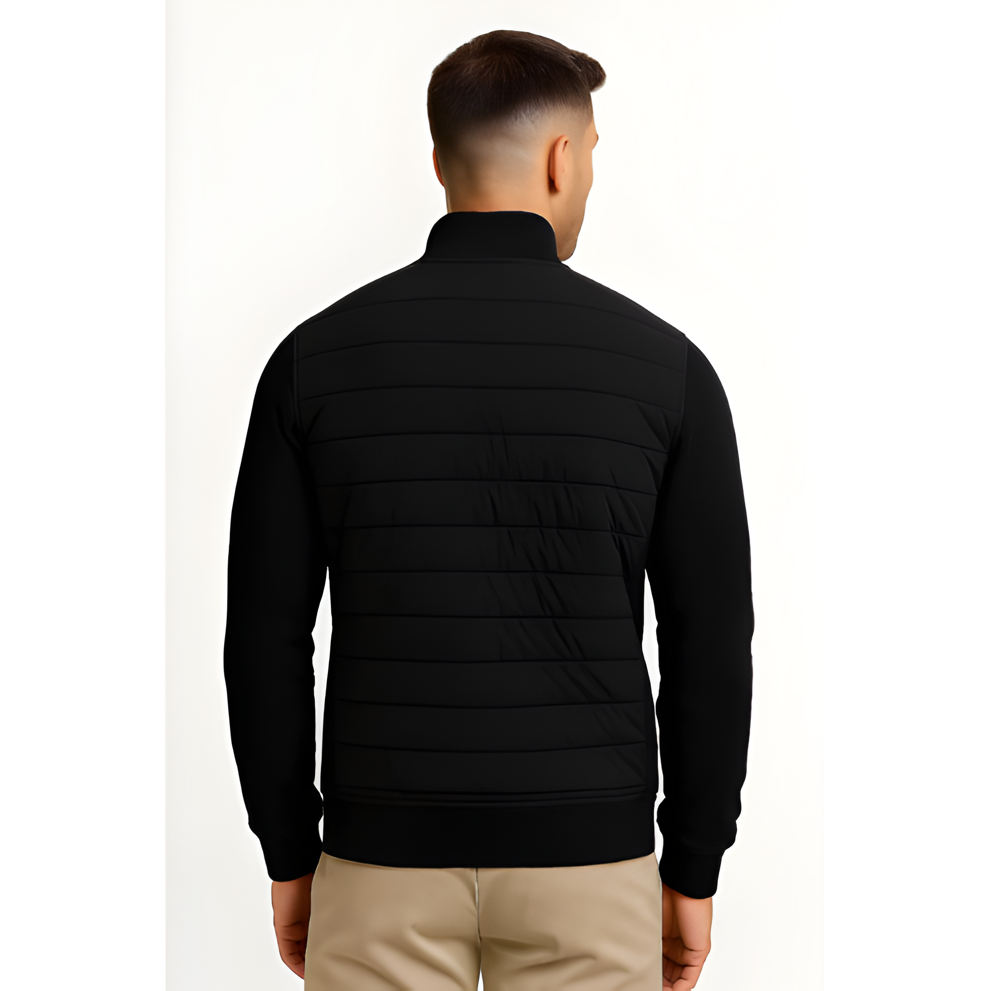Zip Jacket | Men’s Stand Collar Panelled Style