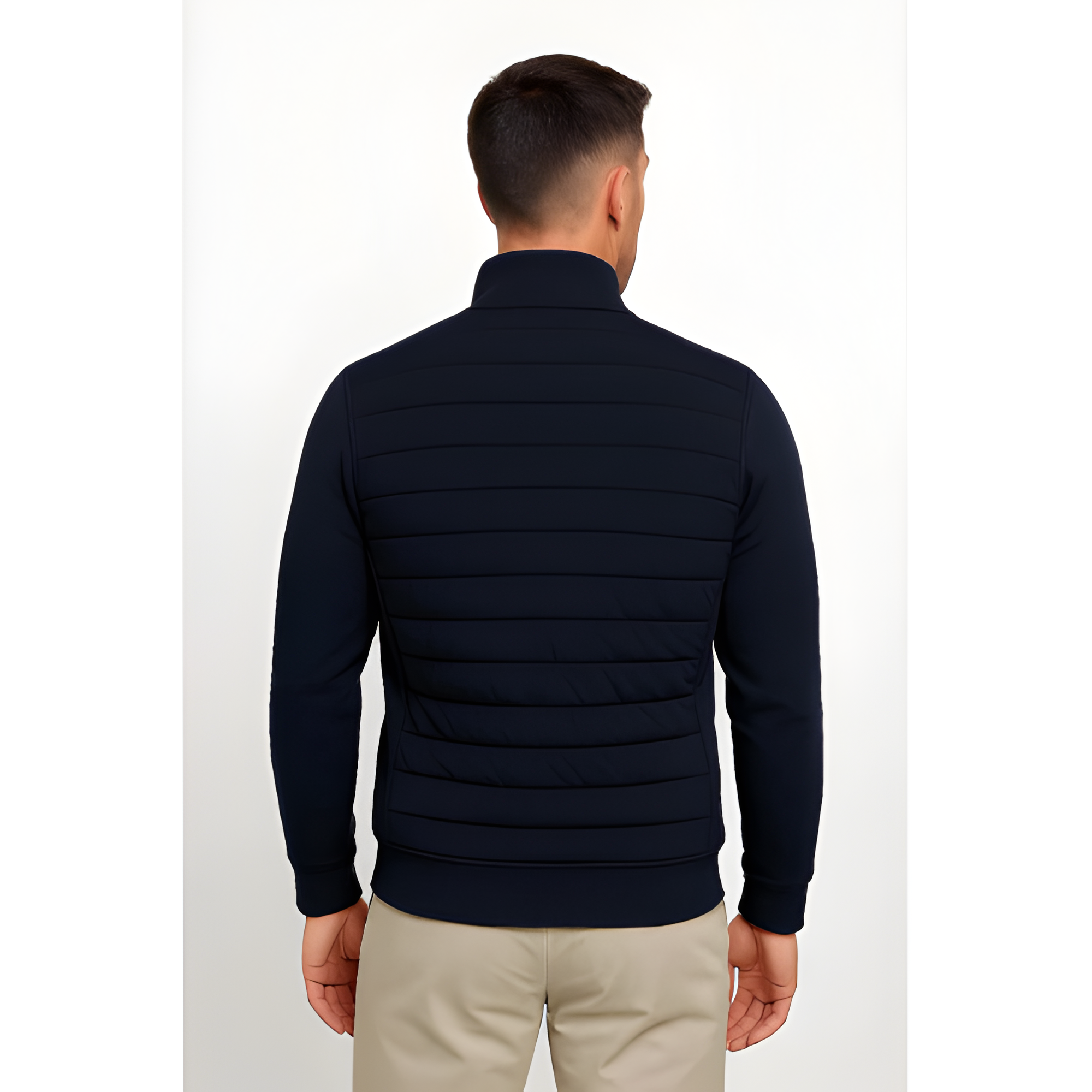 Zip Jacket | Men’s Stand Collar Panelled Style