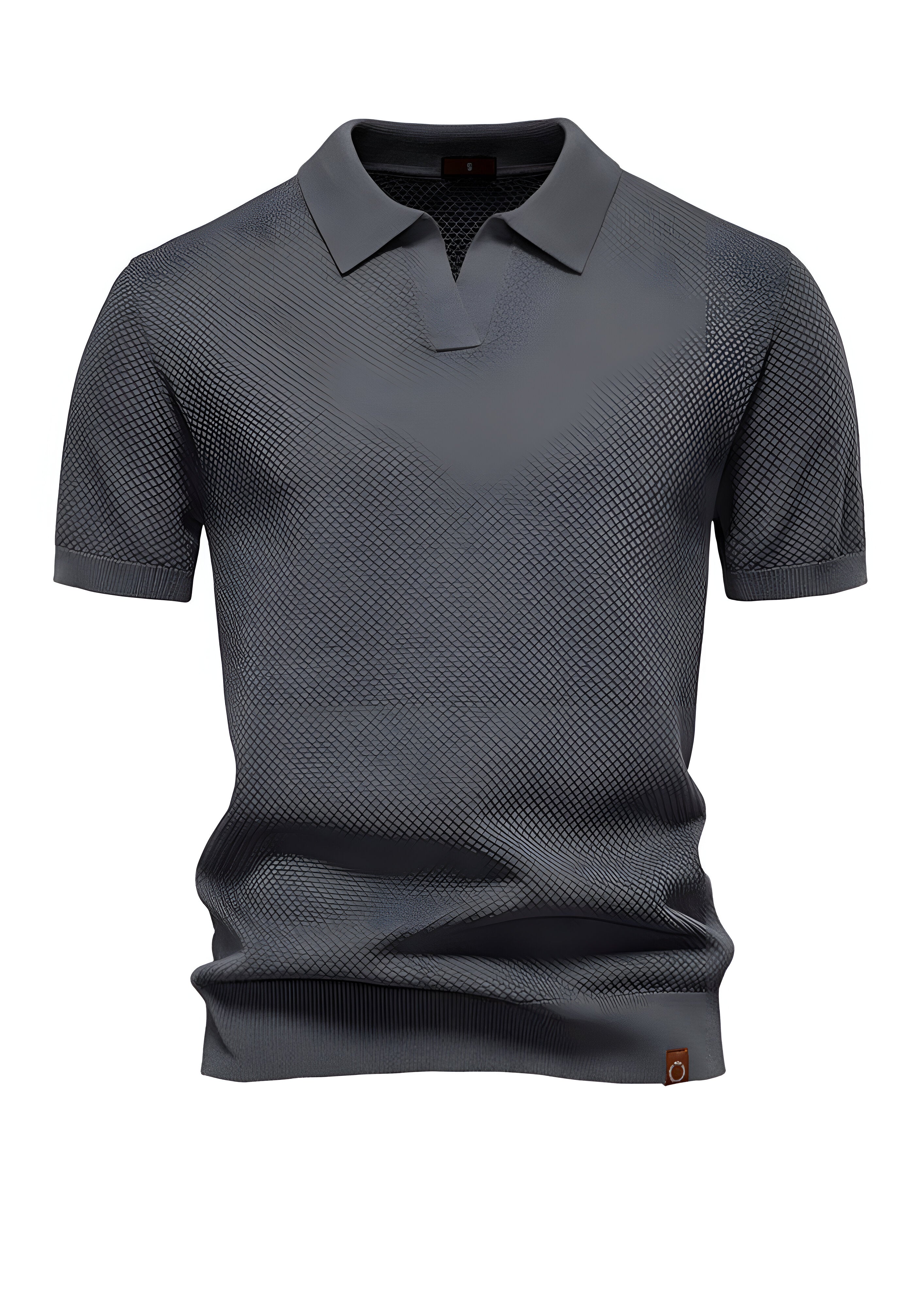 Textured Polo Shirt | Men's Collared Top
