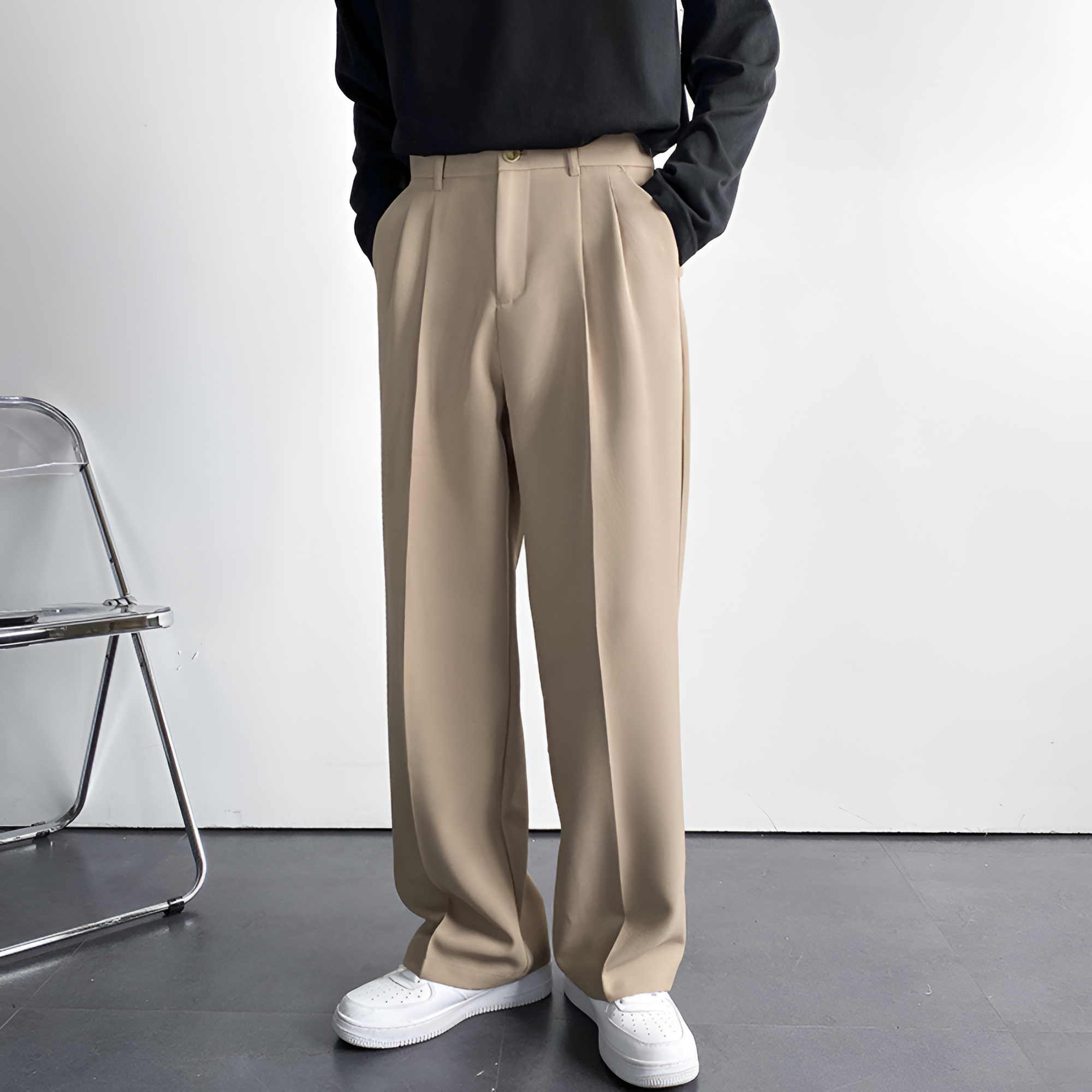 Pleated Trousers | Men's Casual Relaxed