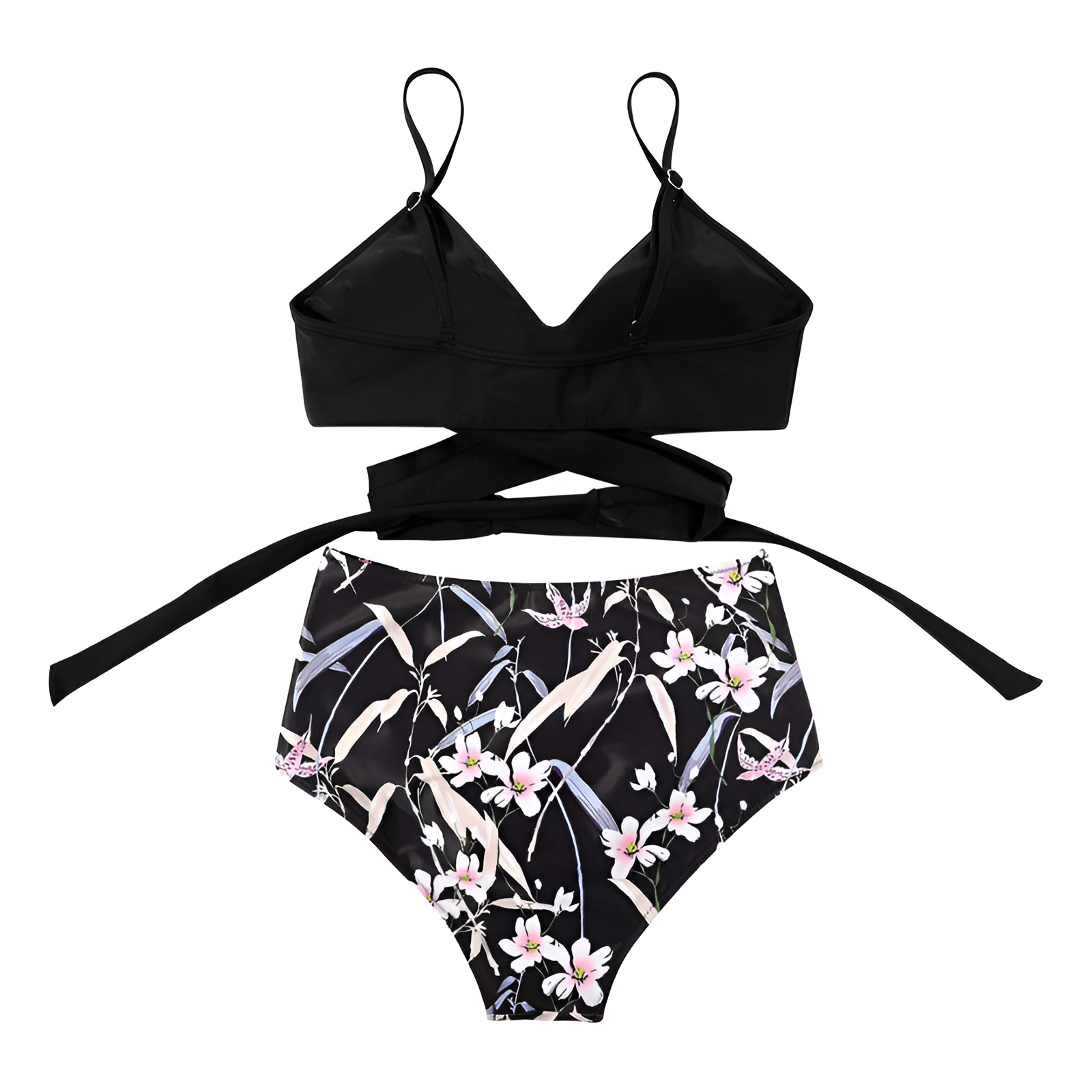 Women's Floral High Waisted Bikini Set | Two Piece