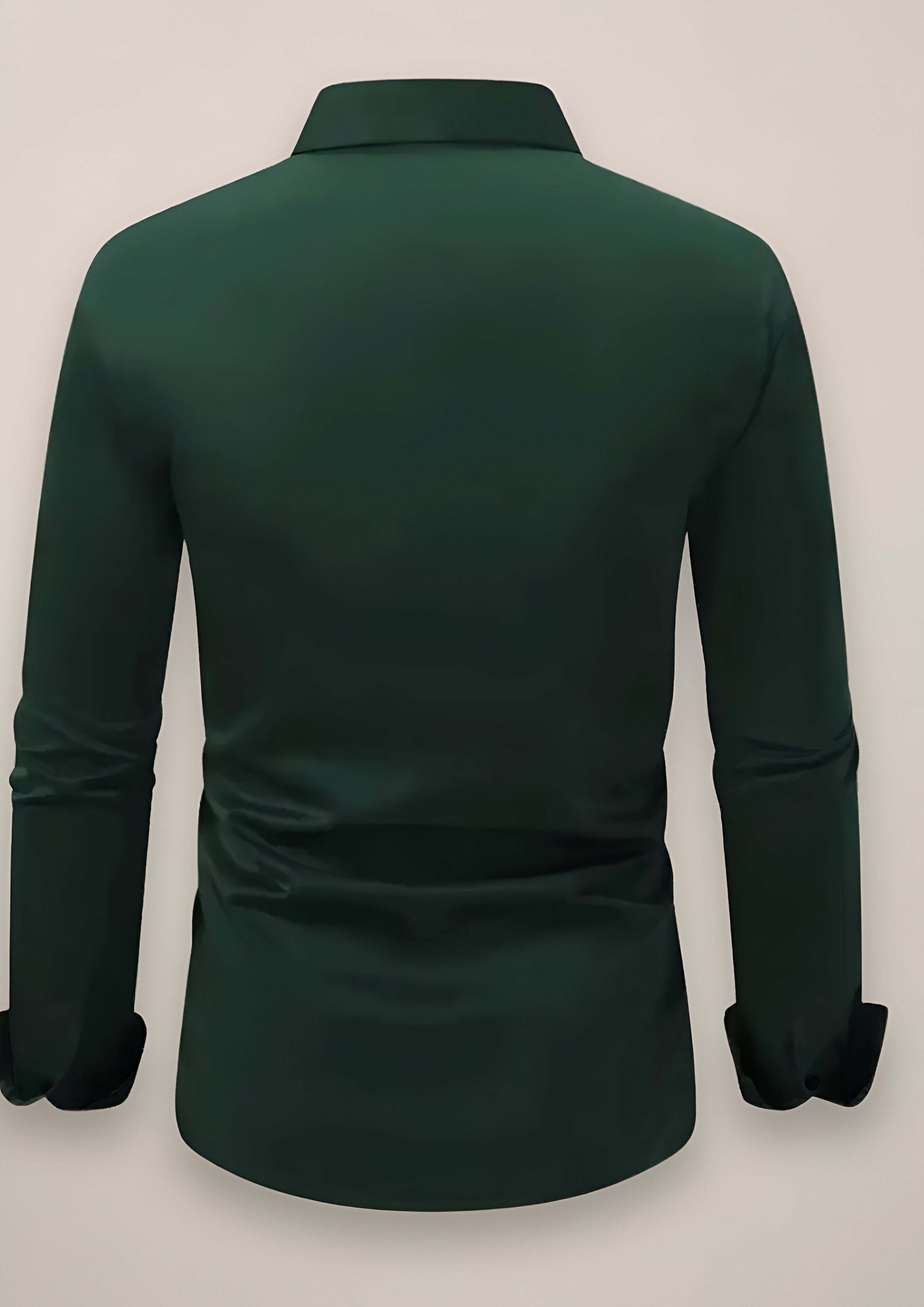 Men’s Long-Sleeve Dress Shirt | Notched Collar Office Wear