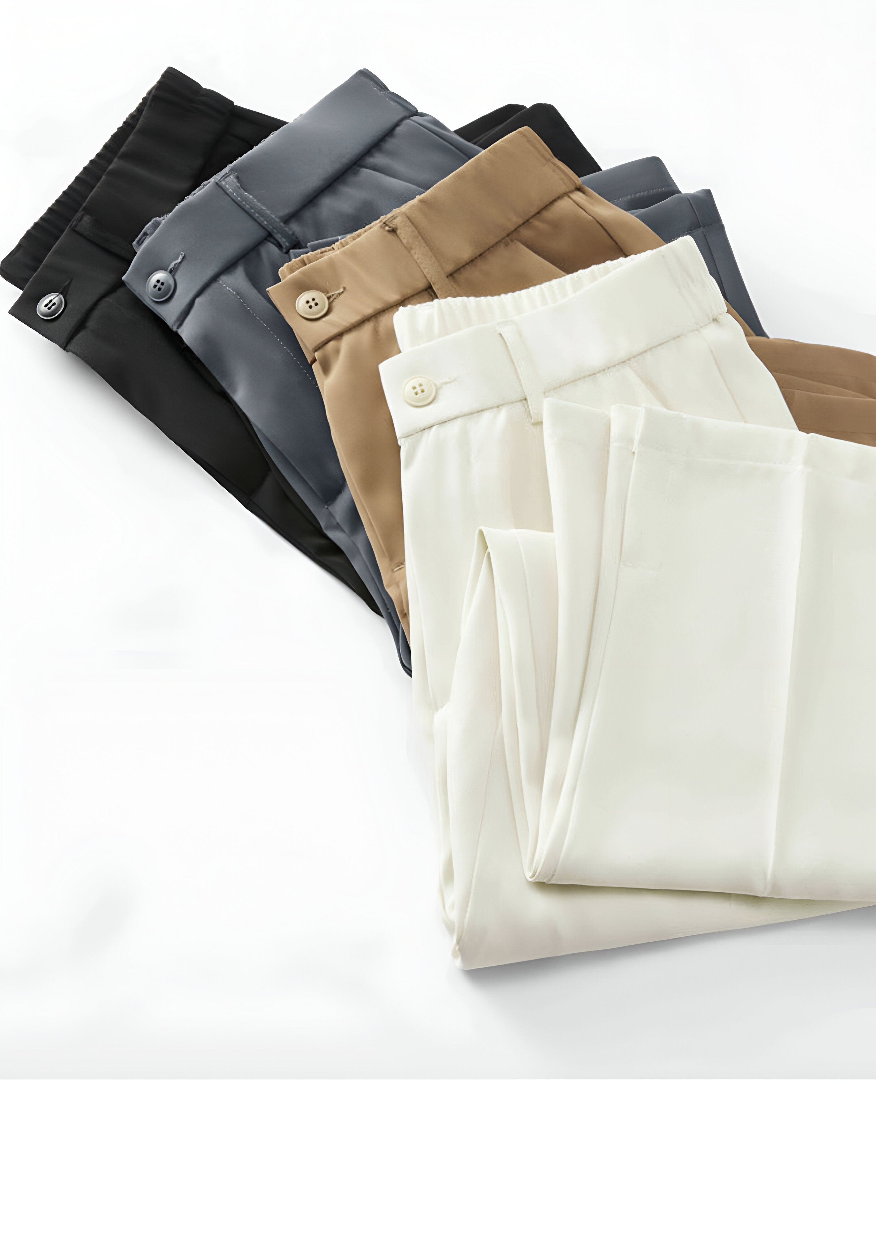 Straight Leg Trousers | Men's Pleated Front