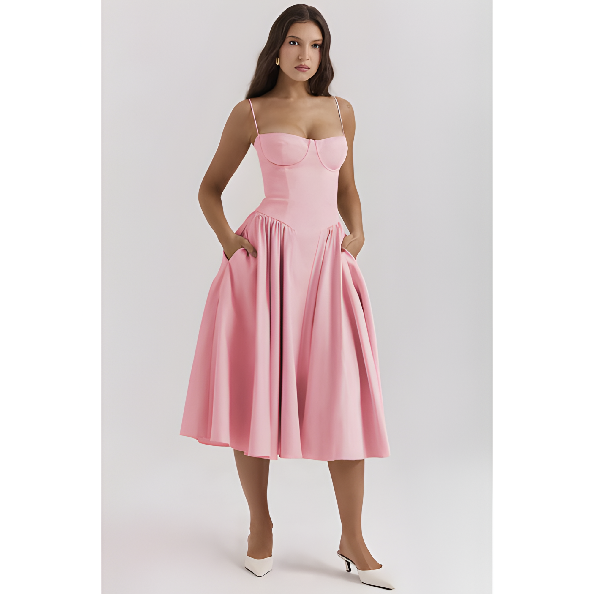 Women's Sleeveless Midi Dress | Summer