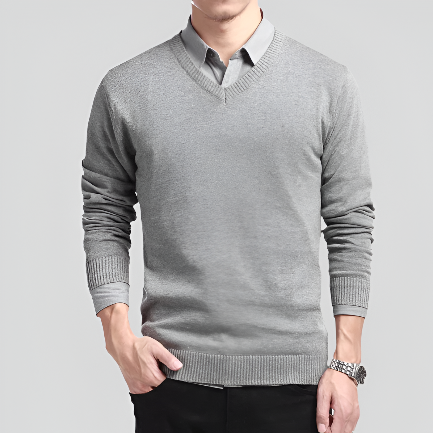 V-Neck Jumper | Men's Winter Knitwear