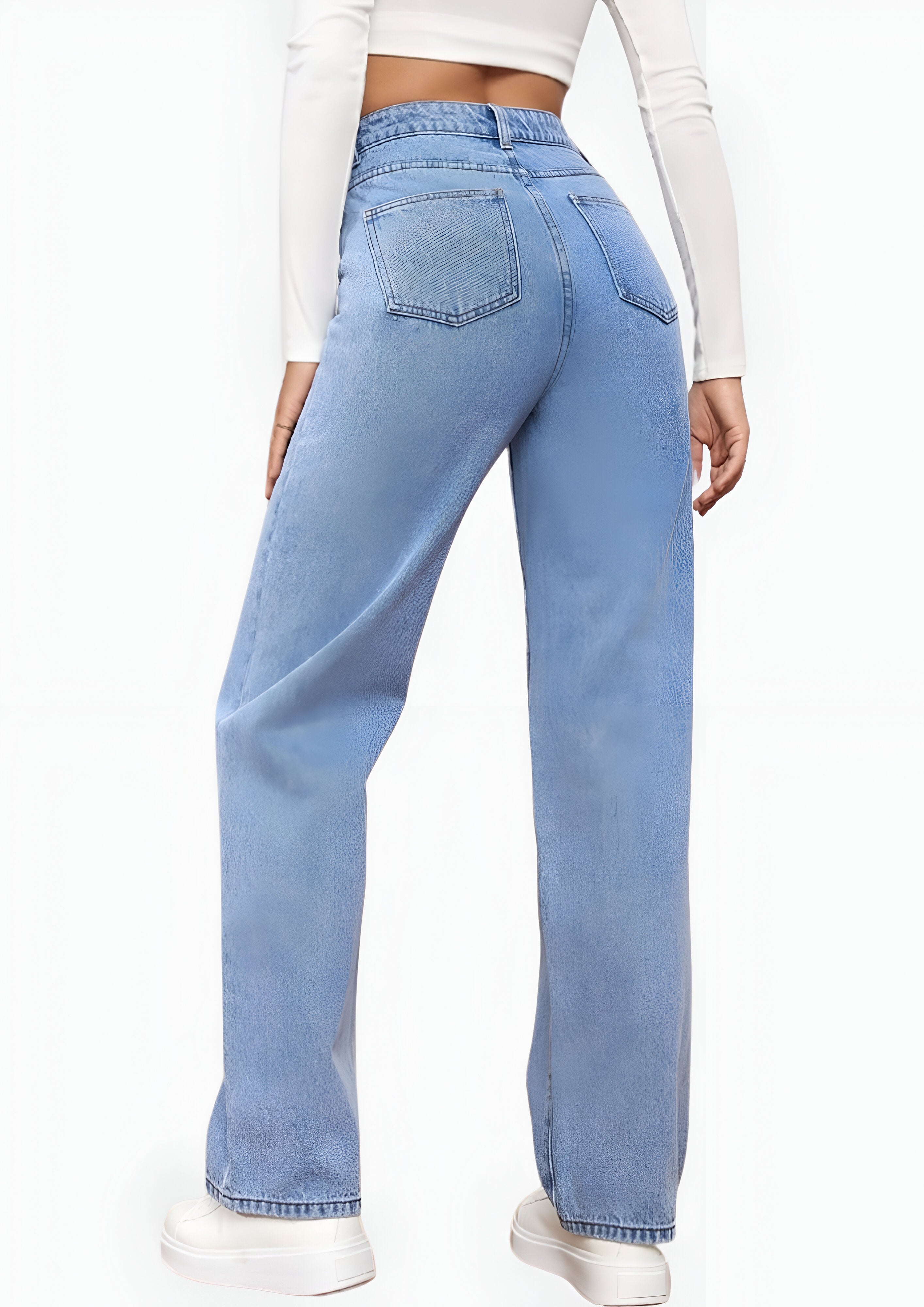 Women's Straight Leg Jeans | High waisted
