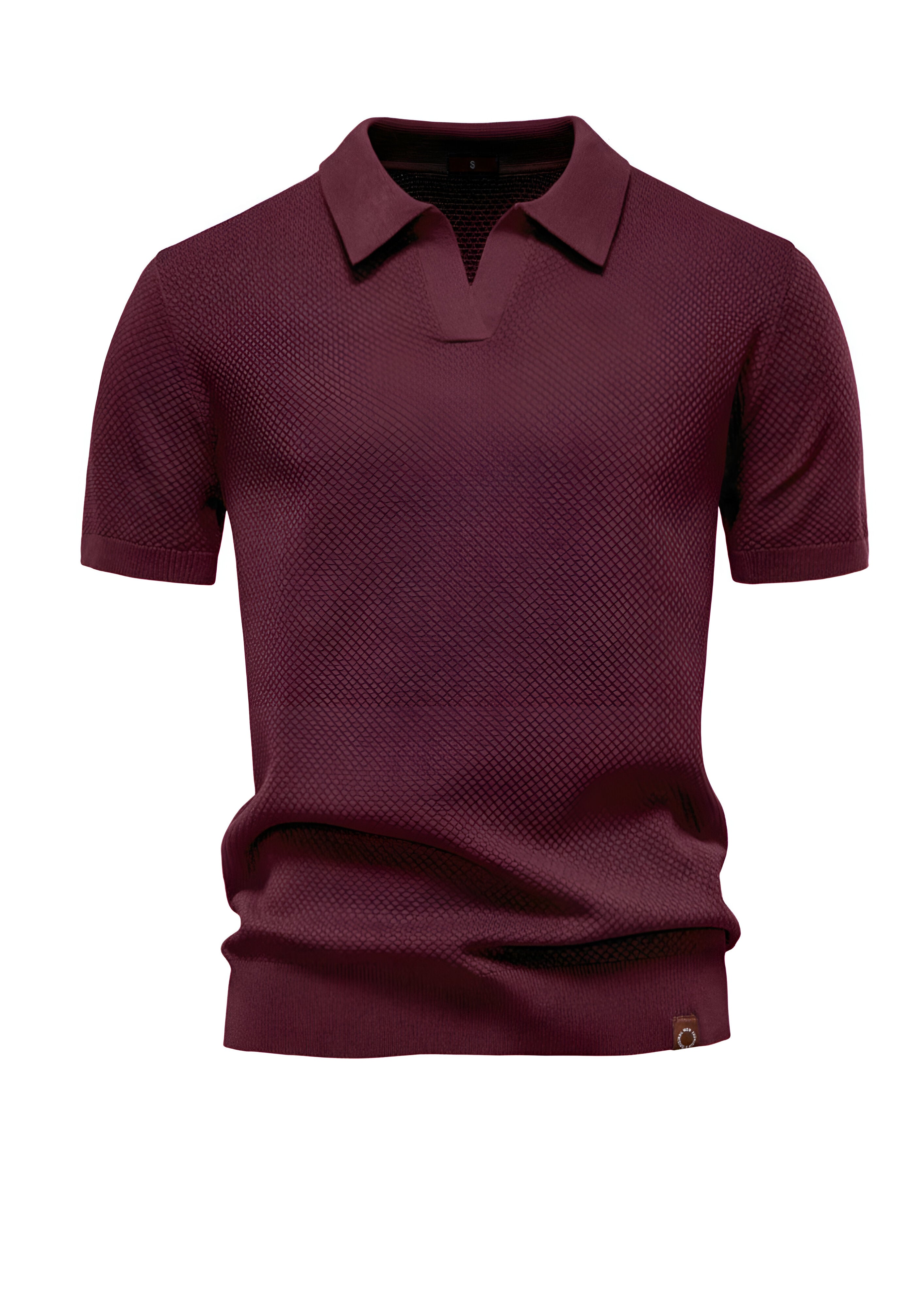 Textured Polo Shirt | Men's Collared Top