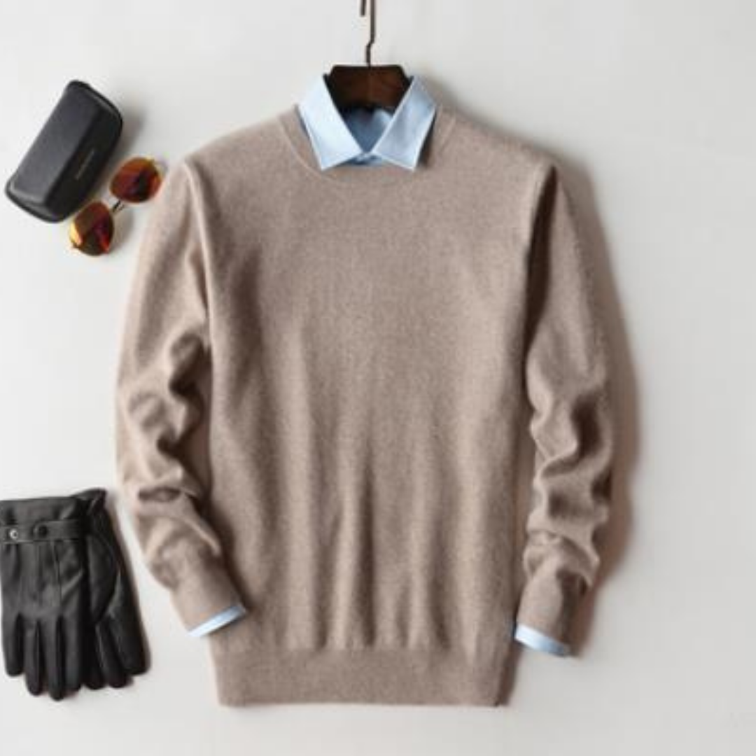 V-Neck Jumper | Men Plain Minimal Knit