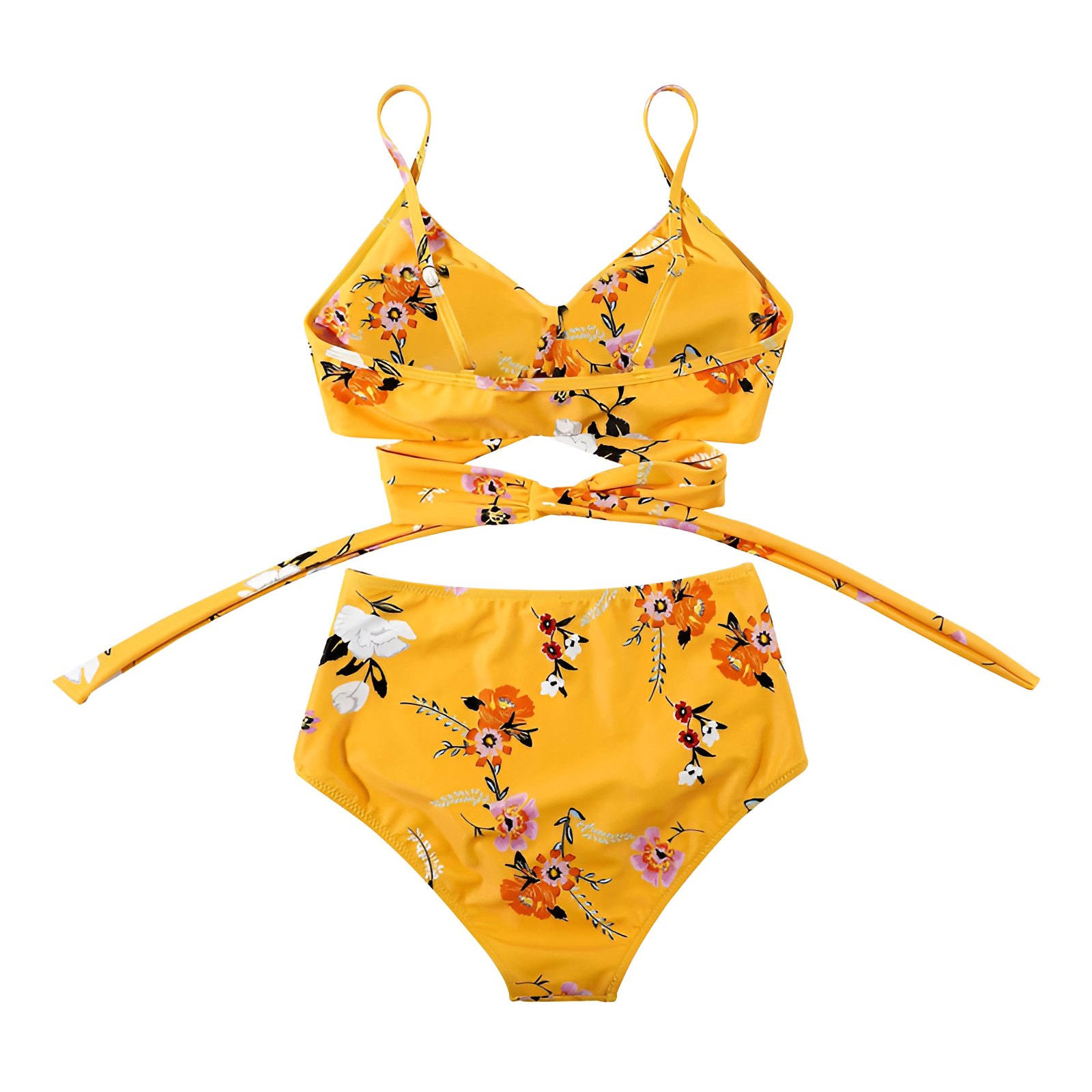 Women's Floral High Waisted Bikini Set | Two Piece