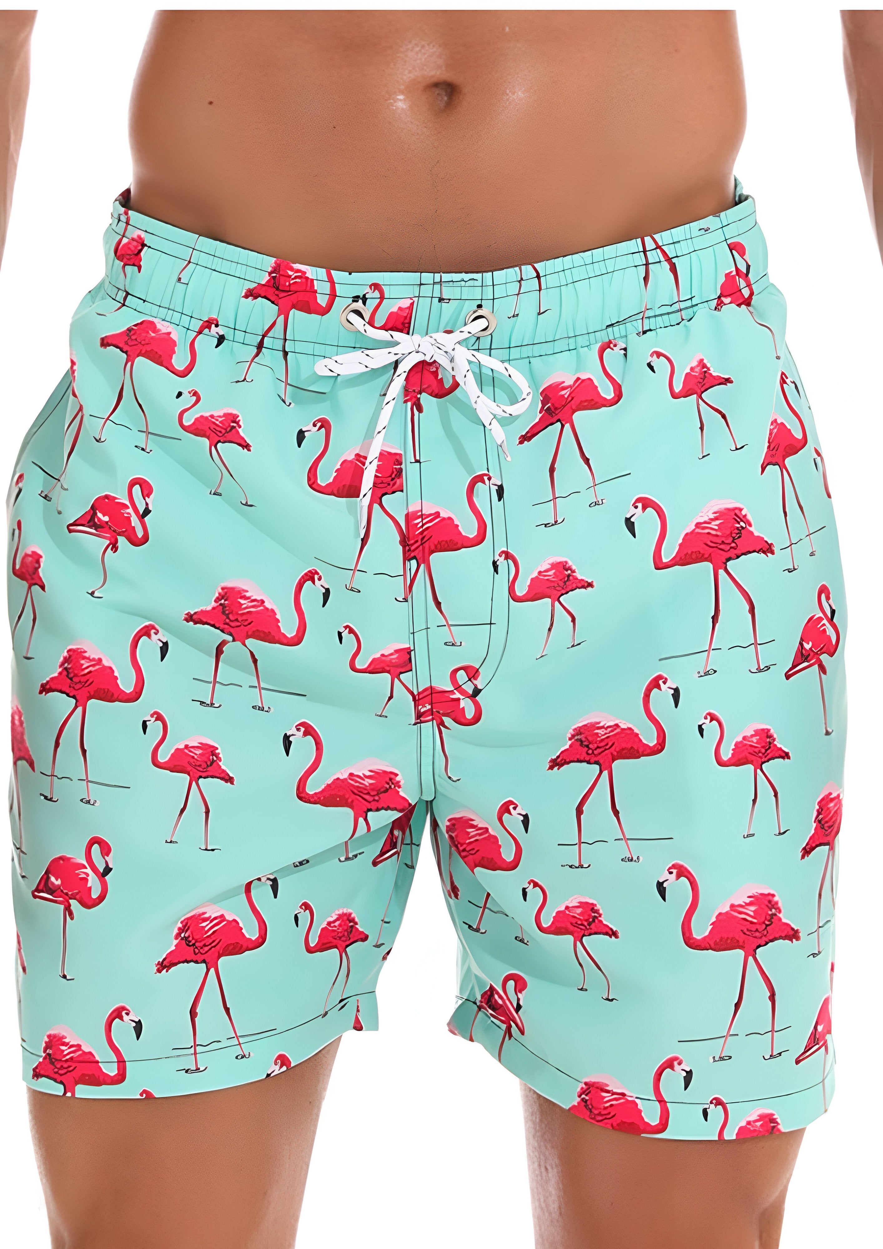 Men's Printed Short Swimming Trunks | Summer