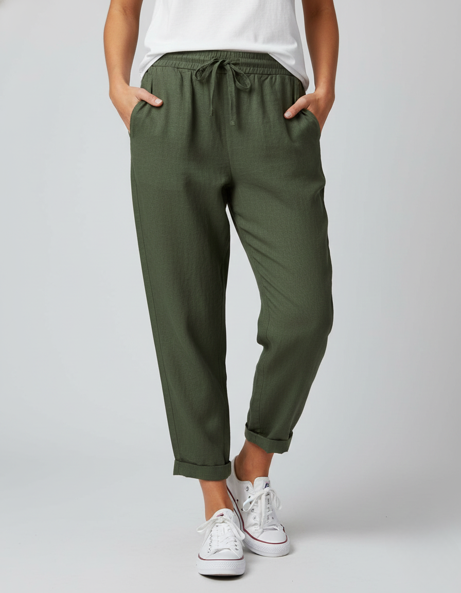 Women’s High-Waist Pants | Flowing Fit