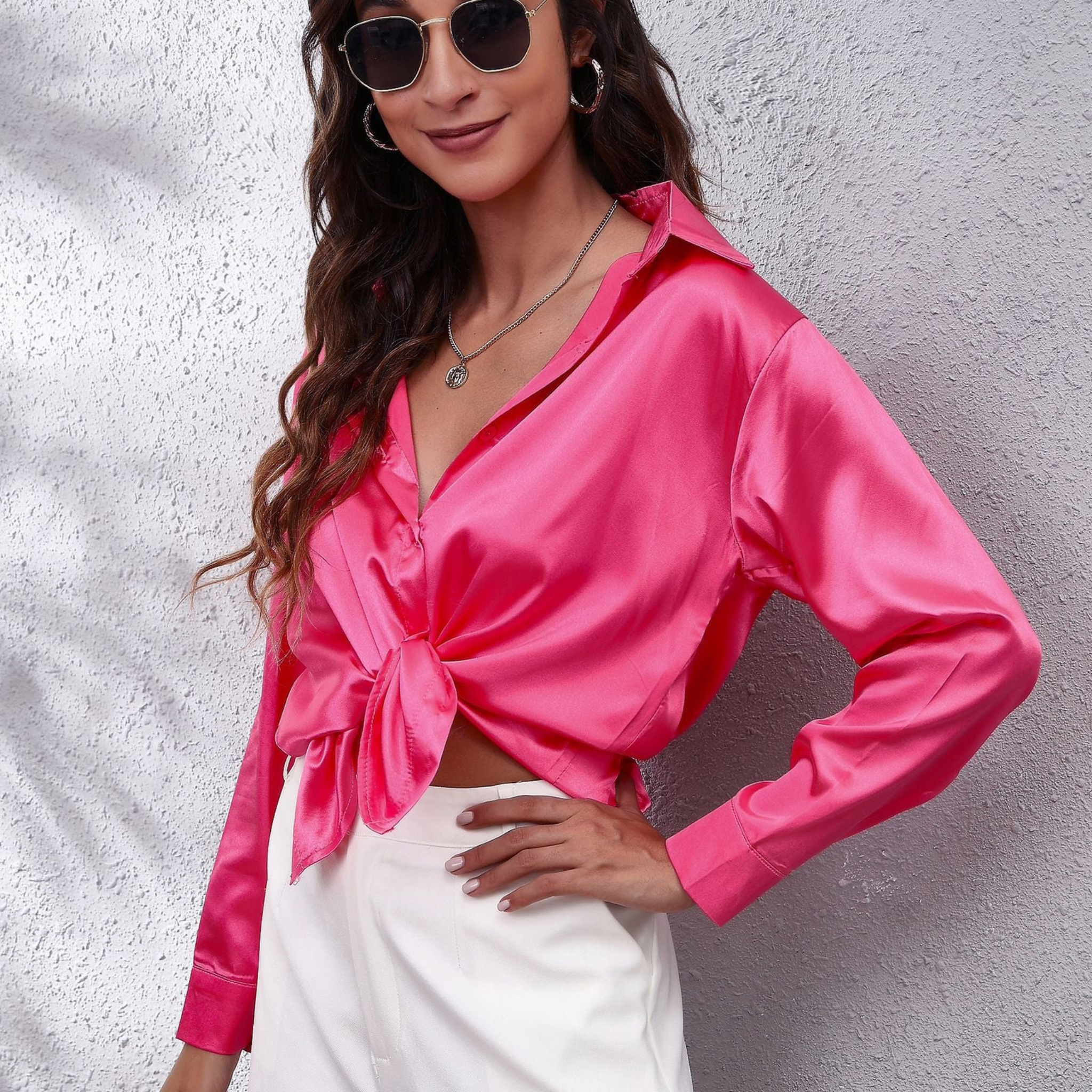 Women’s Summer Long Sleeve Blouse | Classic Fit