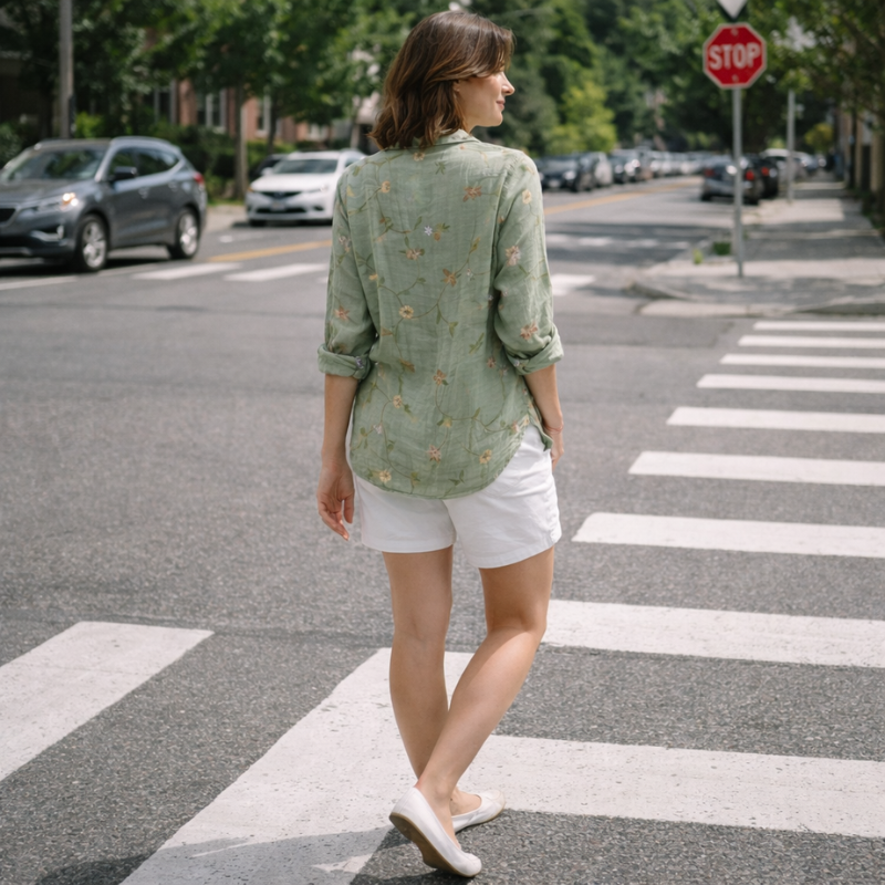 Women’s Classic Button Down Blouse | Long Sleeve